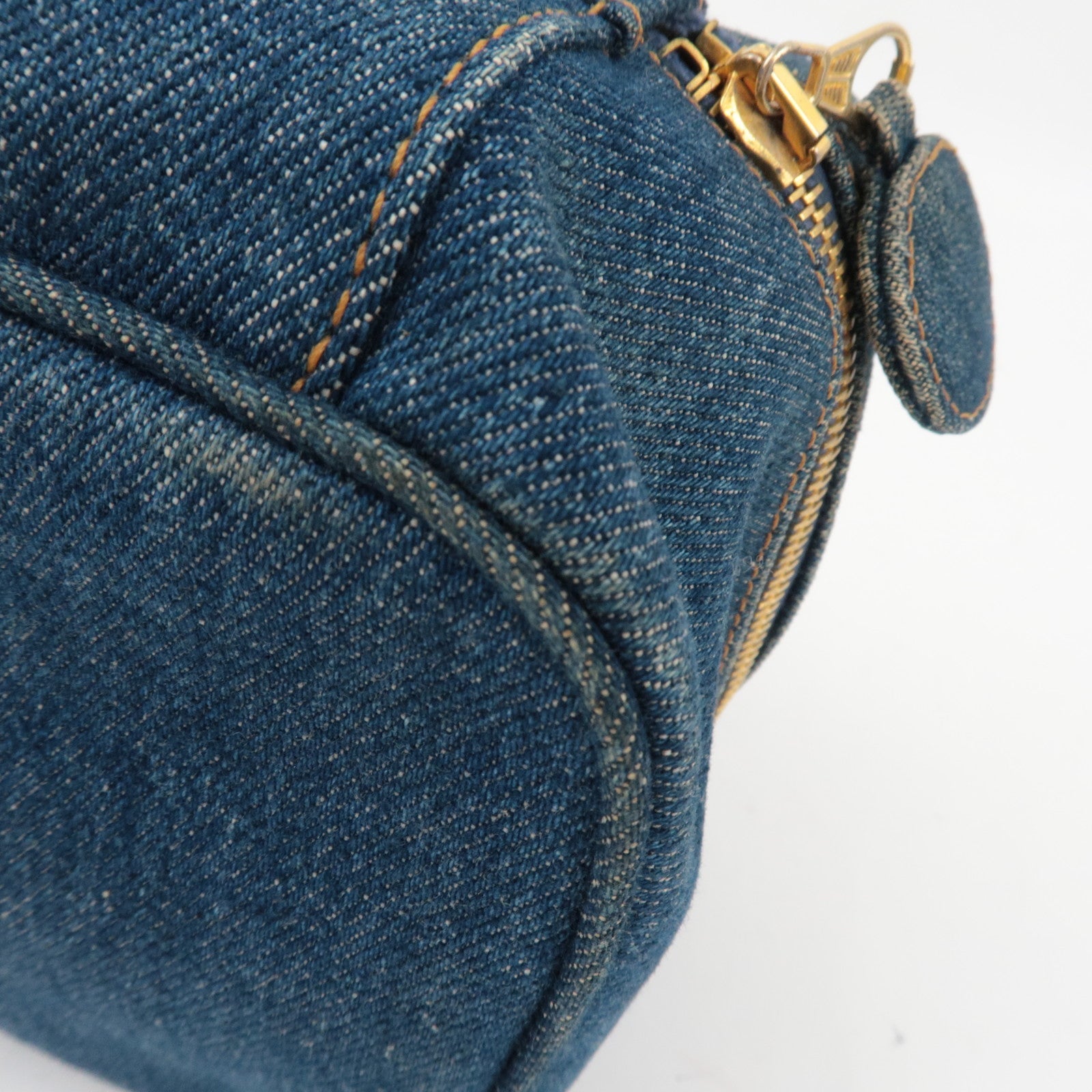 CHANEL Vanity Bag Denim Blue 4668533 *Guarantee Card