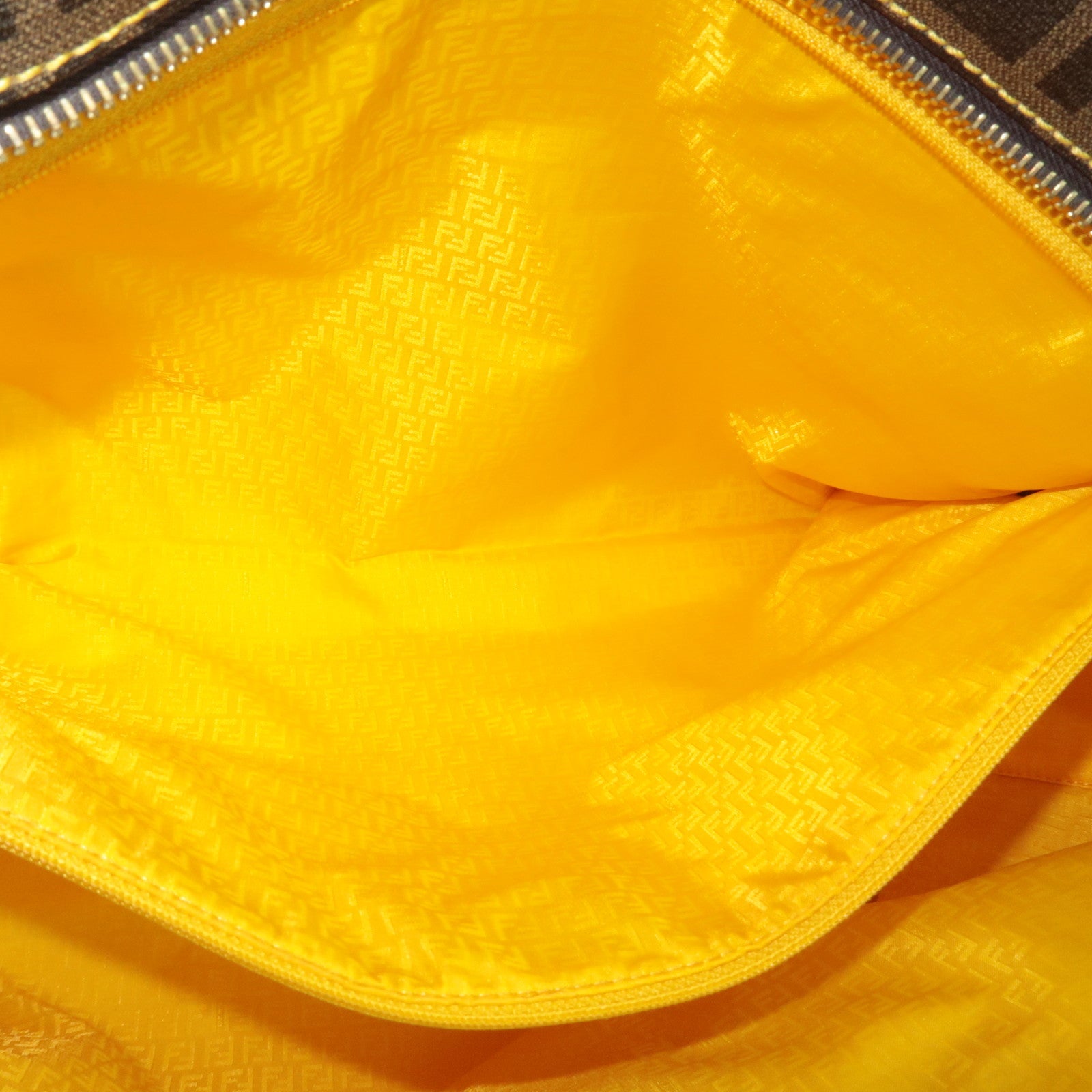 FENDI Zucca Tote Bag PVC Khaki Black 8BH185 *Dust bag