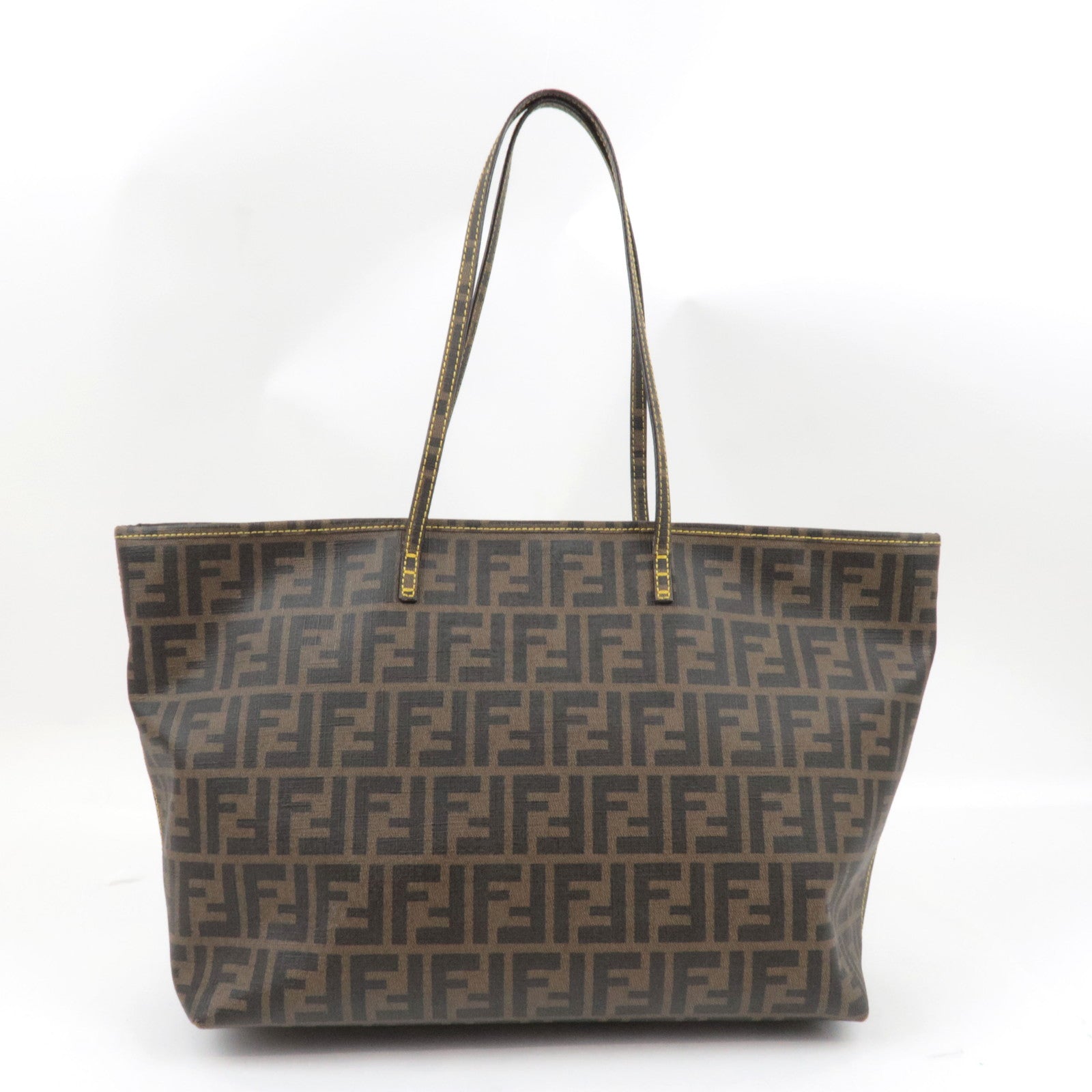 FENDI Zucca Tote Bag PVC Khaki Black 8BH185 *Dust bag