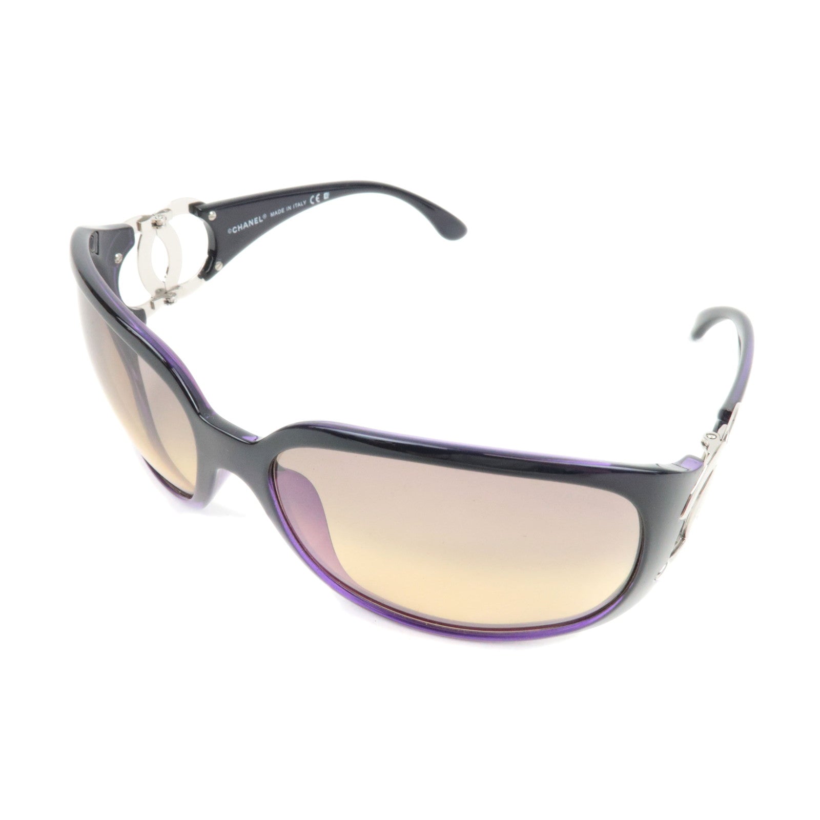 CHANEL Ccoo Mark Sunglasses 6014 C.878/70 64□16 120 Plastic Purple  *Case, Dust bag75848