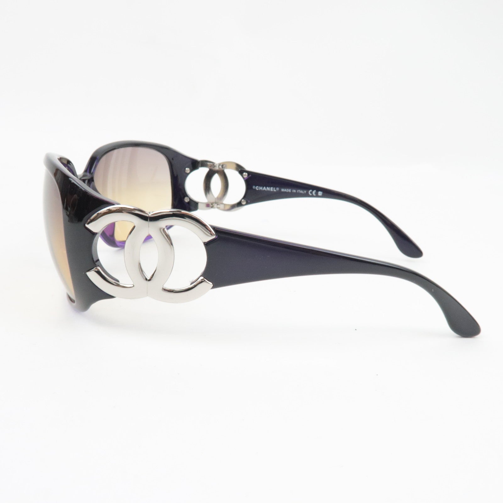 CHANEL Ccoo Mark Sunglasses 6014 C.878/70 64□16 120 Plastic Purple  *Case, Dust bag