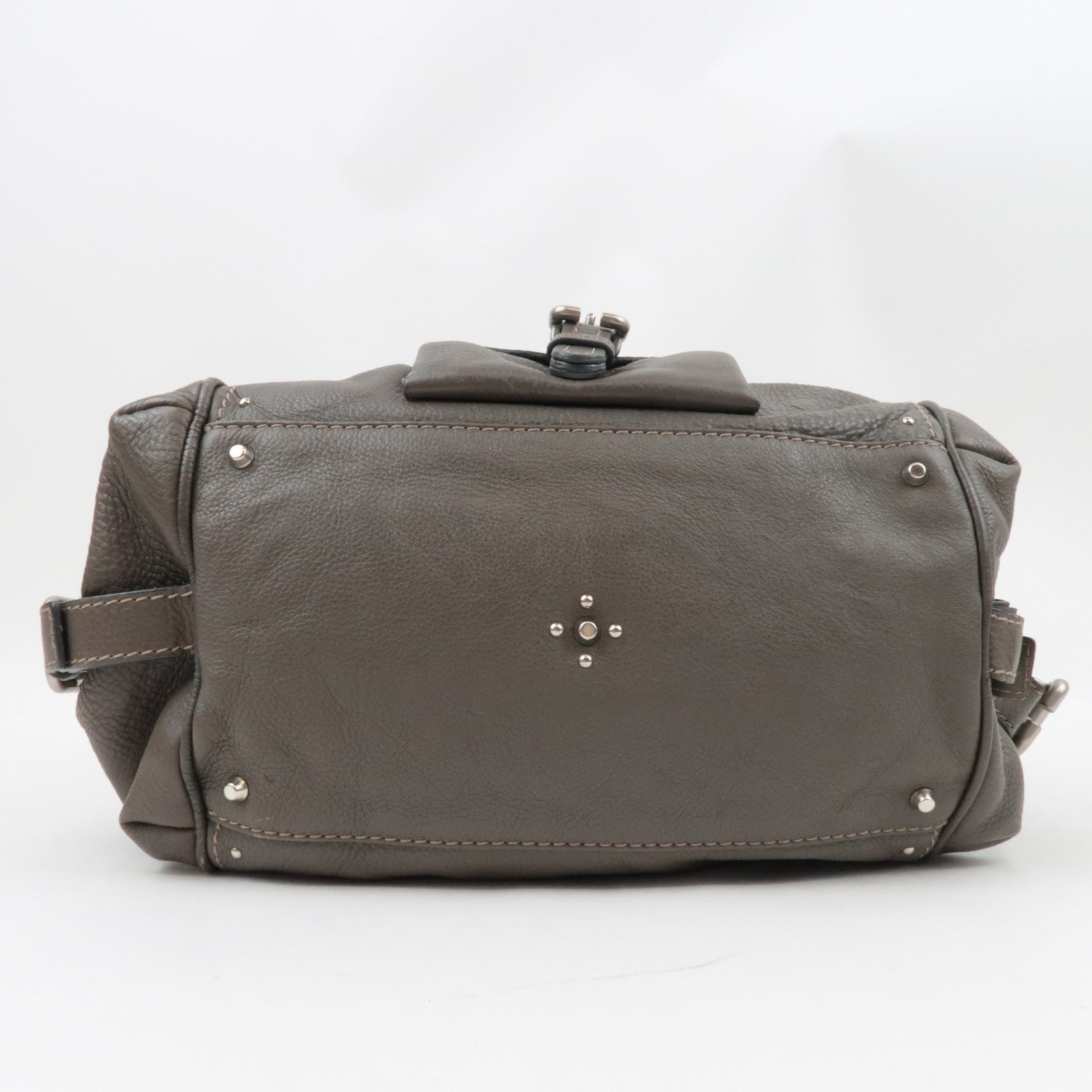 Chloe Paddington Handbag Leather Gray *Key Lock