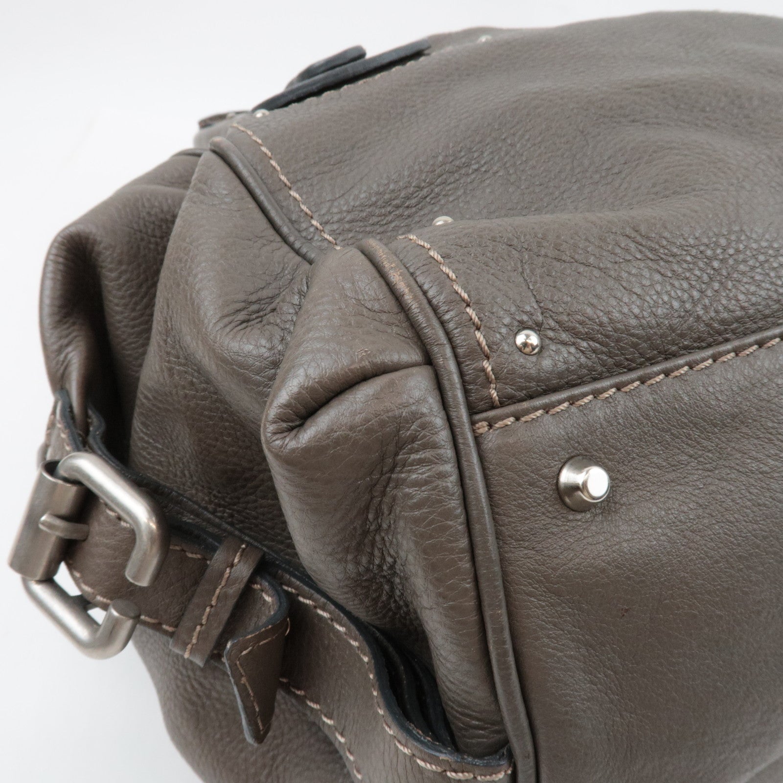 Chloe Paddington Handbag Leather Gray *Key Lock