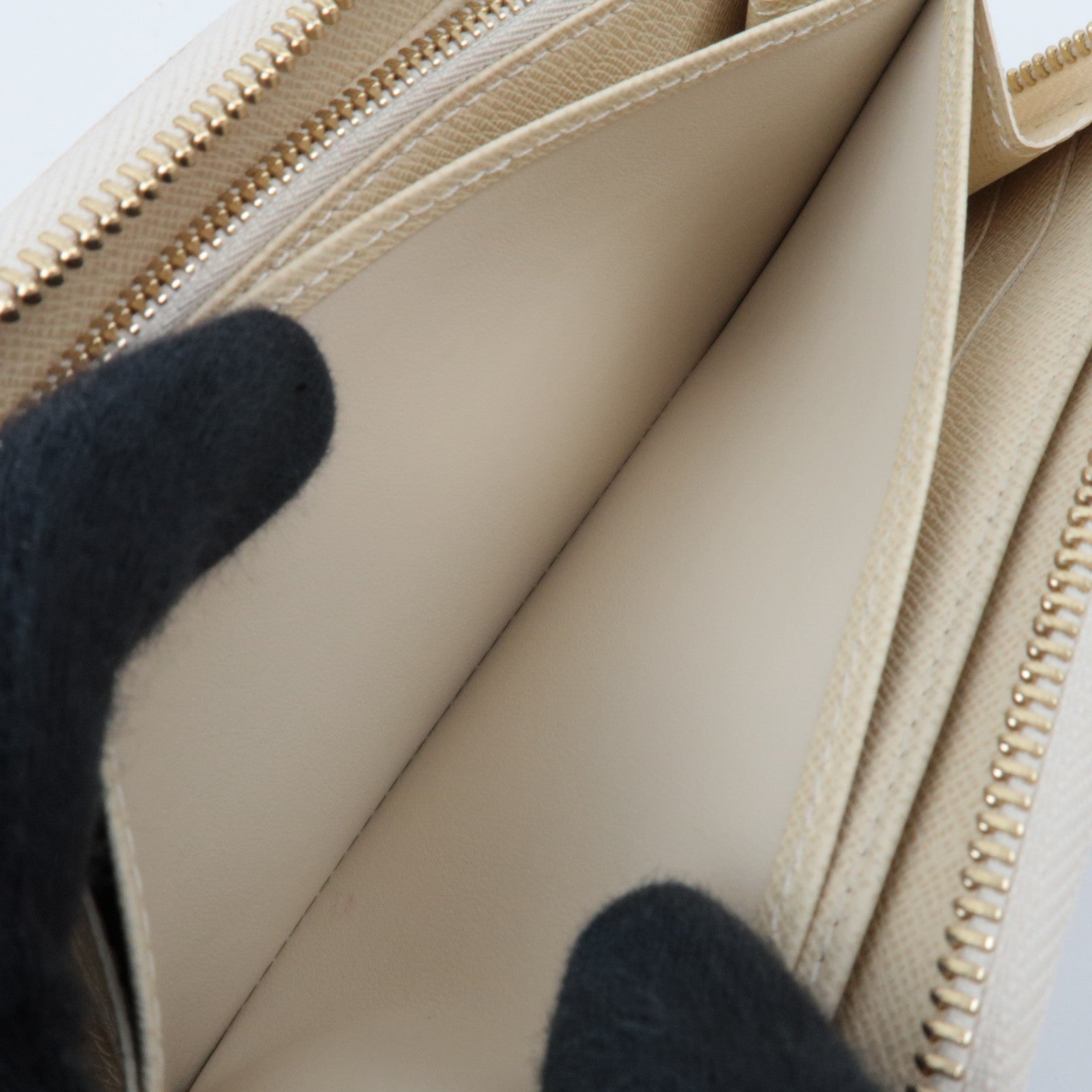 Louis Vuitton Damier Azur Zippy Wallet Long Wallet N60019 CA1029 *Box, Dust bag