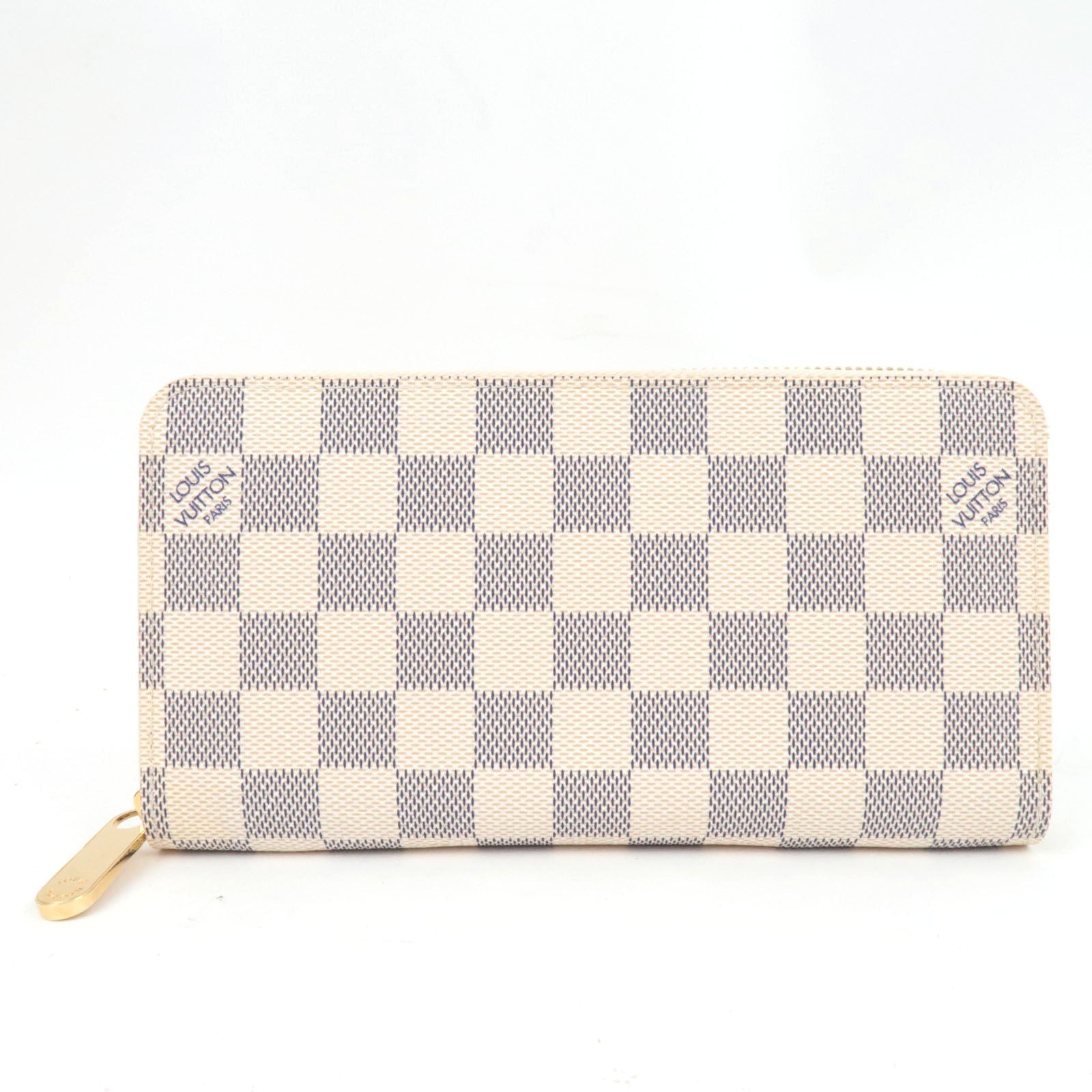 Louis Vuitton Damier Azur Zippy Wallet Long Wallet N60019 CA1029 *Box, Dust bag75972