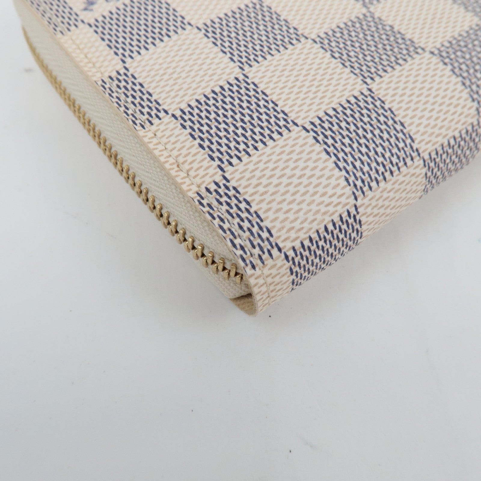 Louis Vuitton Damier Azur Zippy Wallet Long Wallet N60019 CA1029 *Box, Dust bag