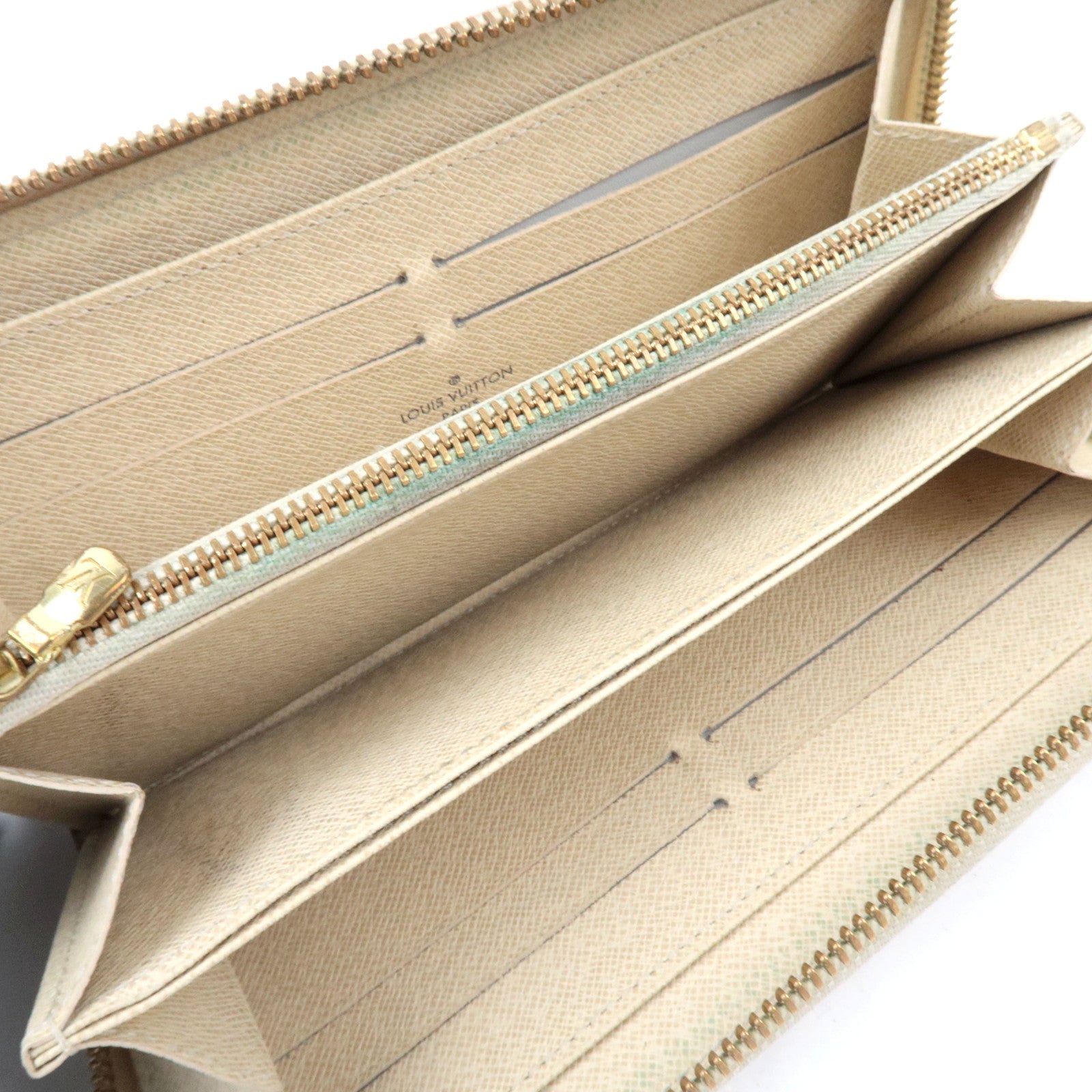 Louis Vuitton Damier Azur Zippy Wallet Long Wallet N60019 CA1114