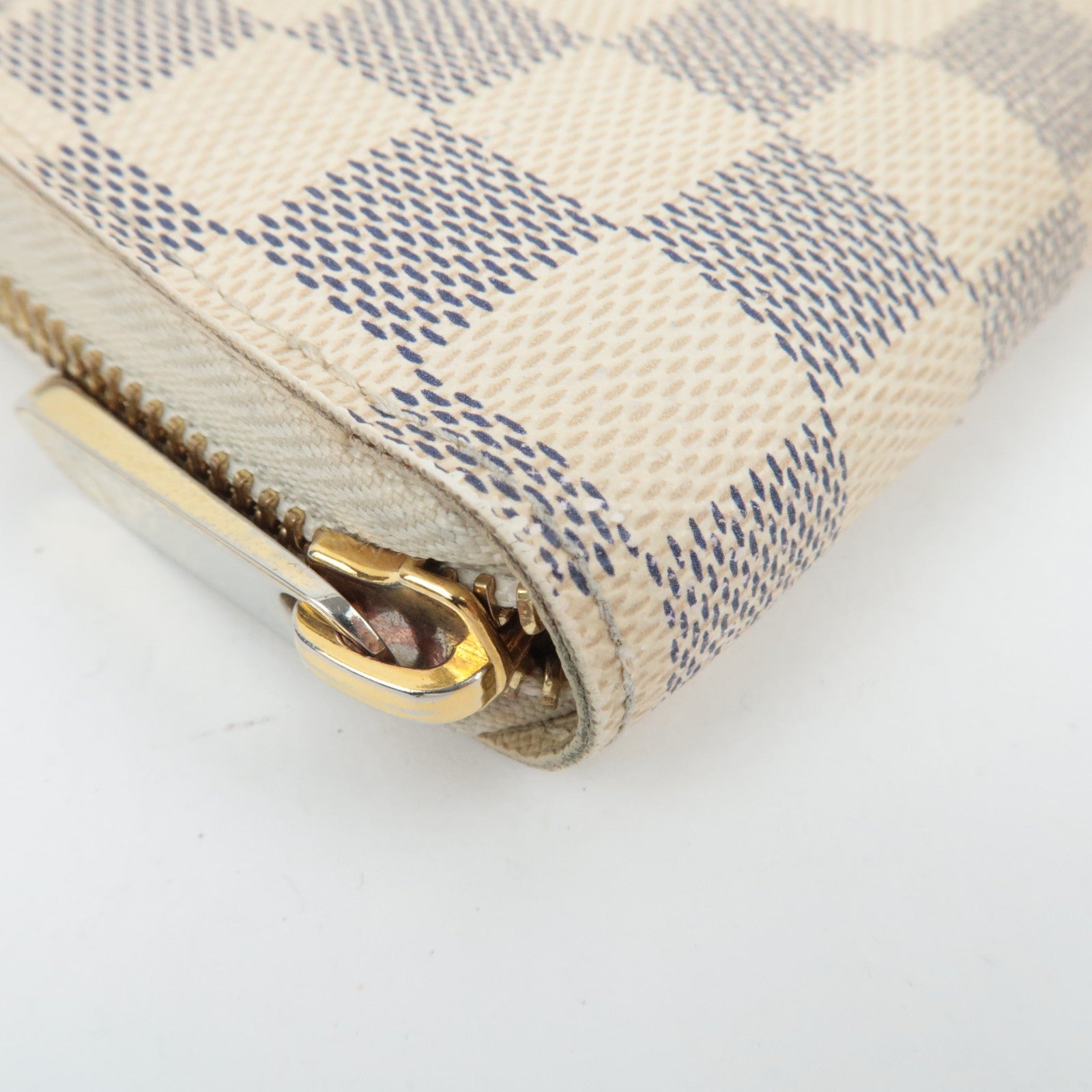 Louis Vuitton Damier Azur Zippy Wallet Long Wallet N60019 CA1114