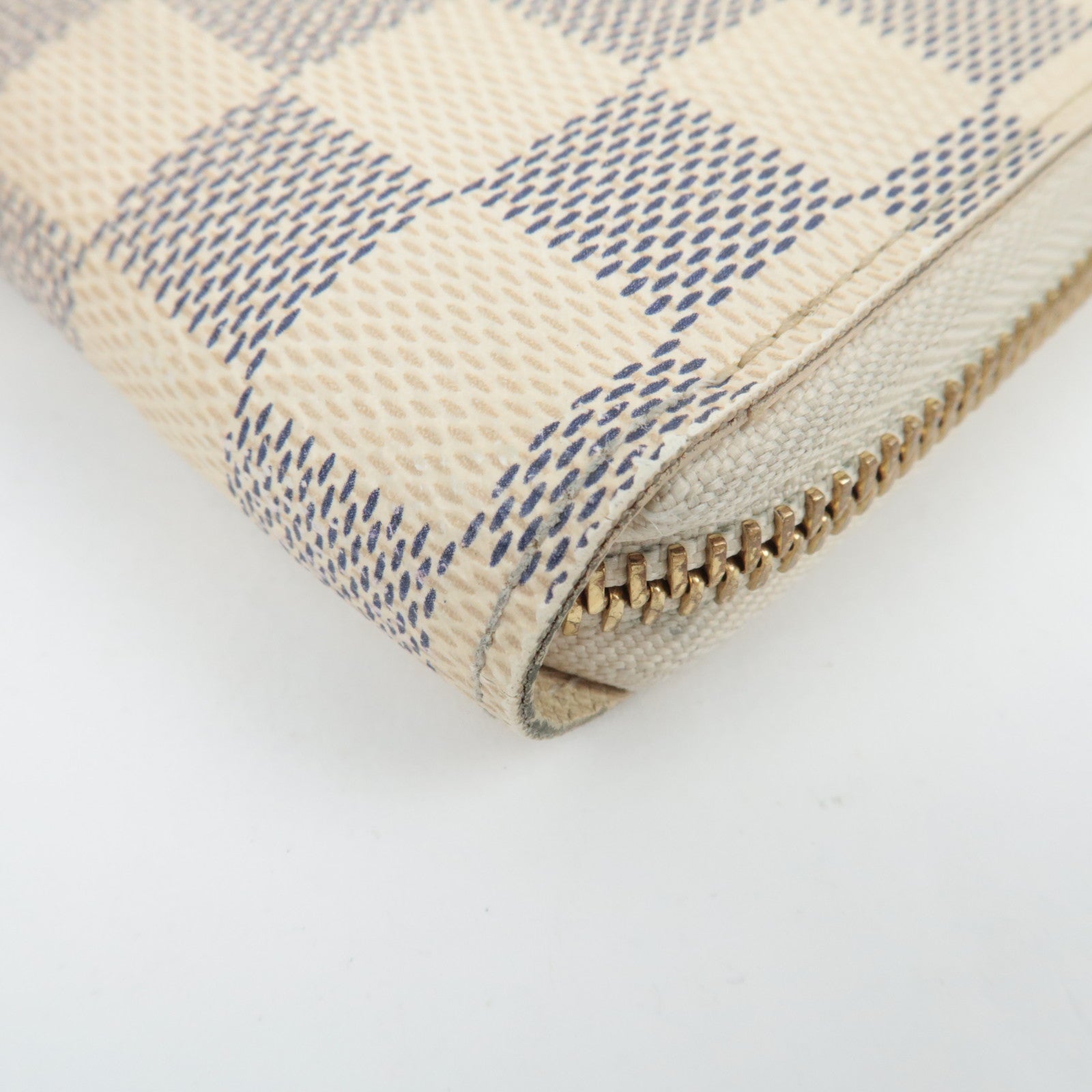 Louis Vuitton Damier Azur Zippy Wallet Long Wallet N60019 CA1114