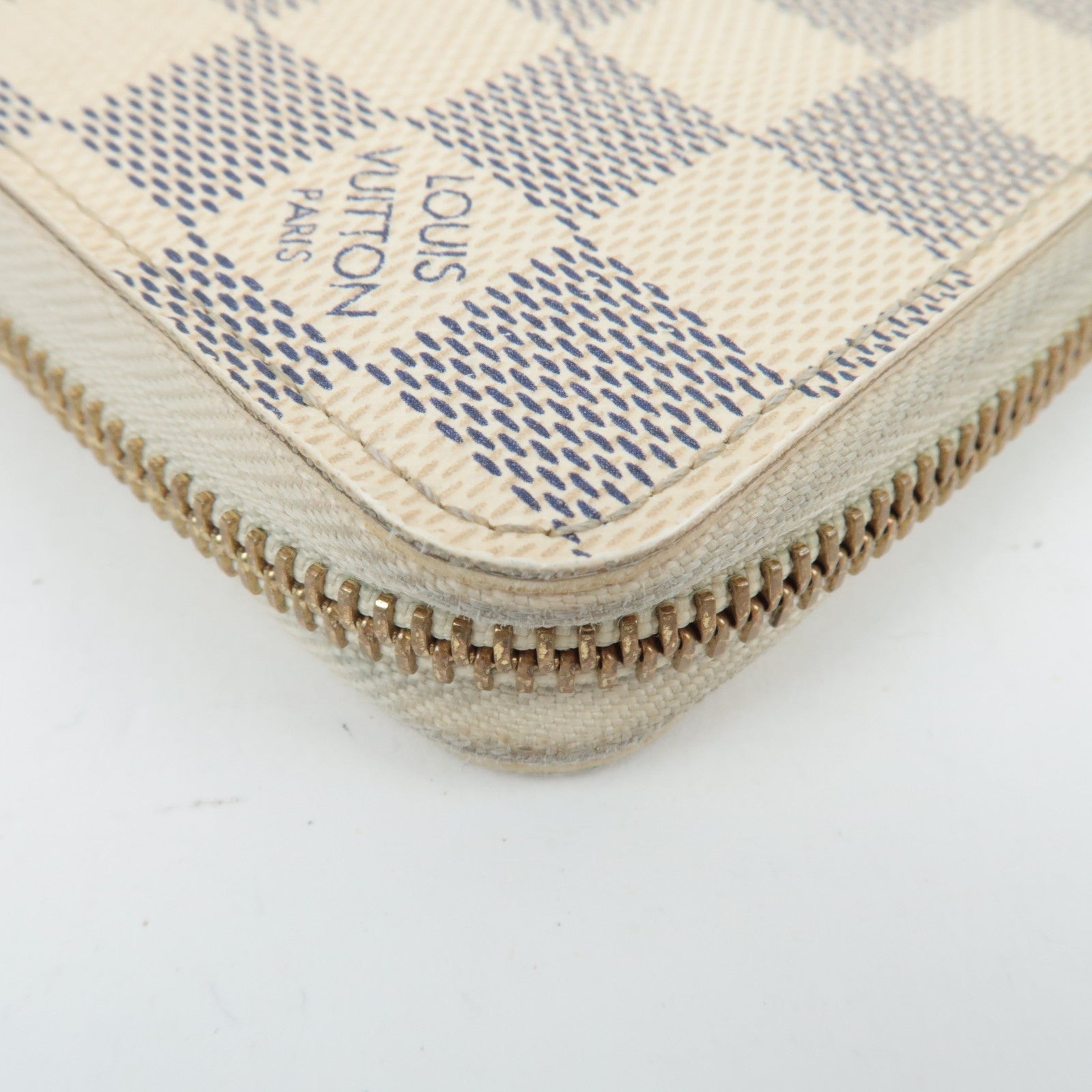 Louis Vuitton Damier Azur Zippy Wallet Long Wallet N60019 CA1114