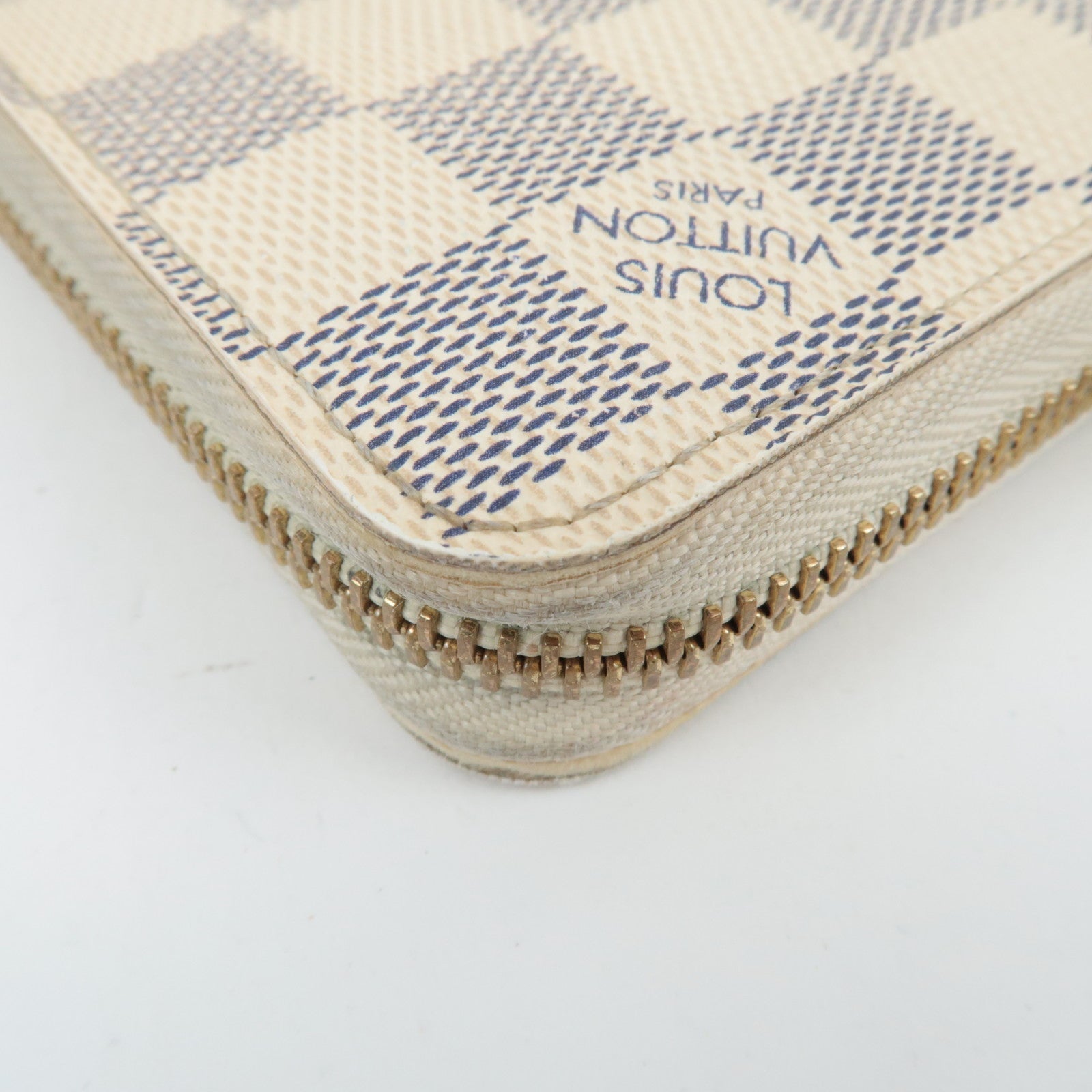 Louis Vuitton Damier Azur Zippy Wallet Long Wallet N60019 CA1114