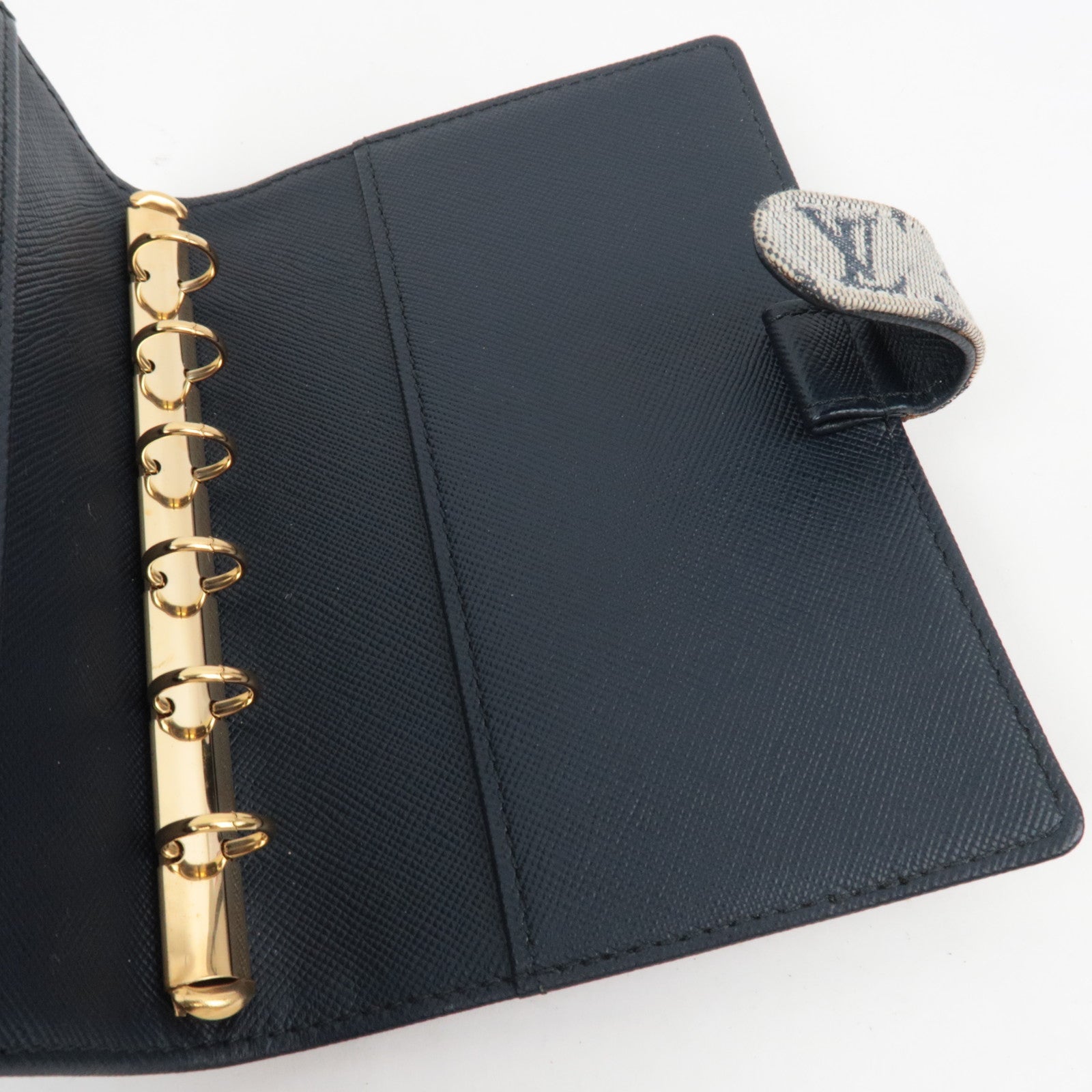 Louis Vuitton Monogram Mini Agenda PM Planner Cover Blue R20910 CA0042