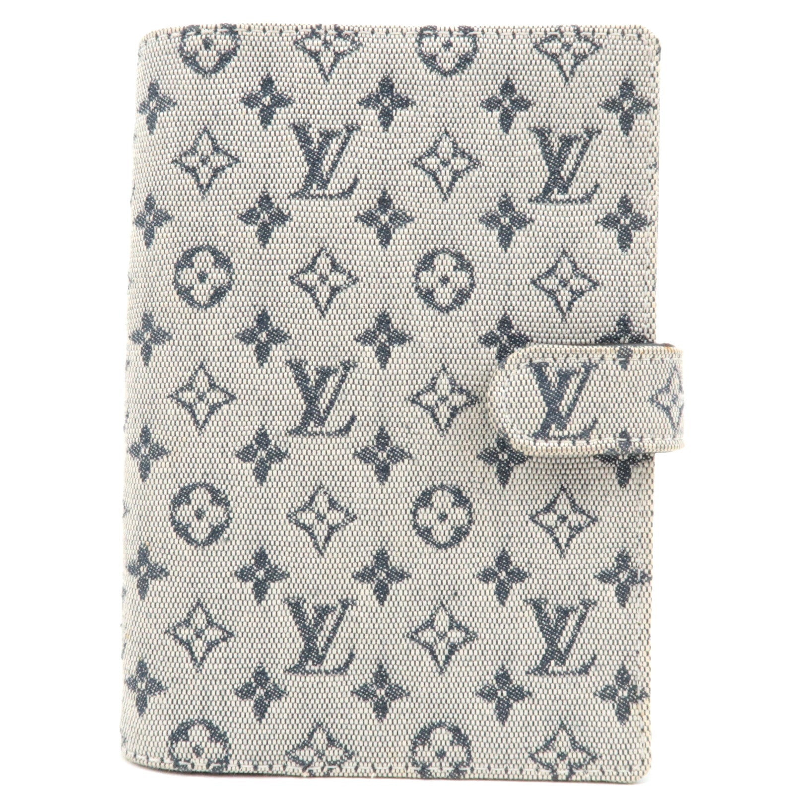 Louis Vuitton Monogram Mini Agenda PM Planner Cover Blue R20910 CA0042 75976
