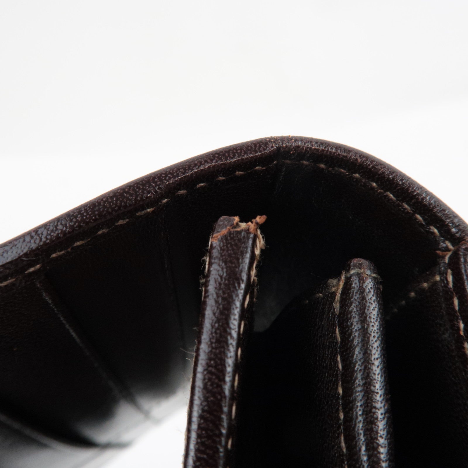 FENDI Zucca Bi-Fold Long Wallet Khaki Black Brown 30851