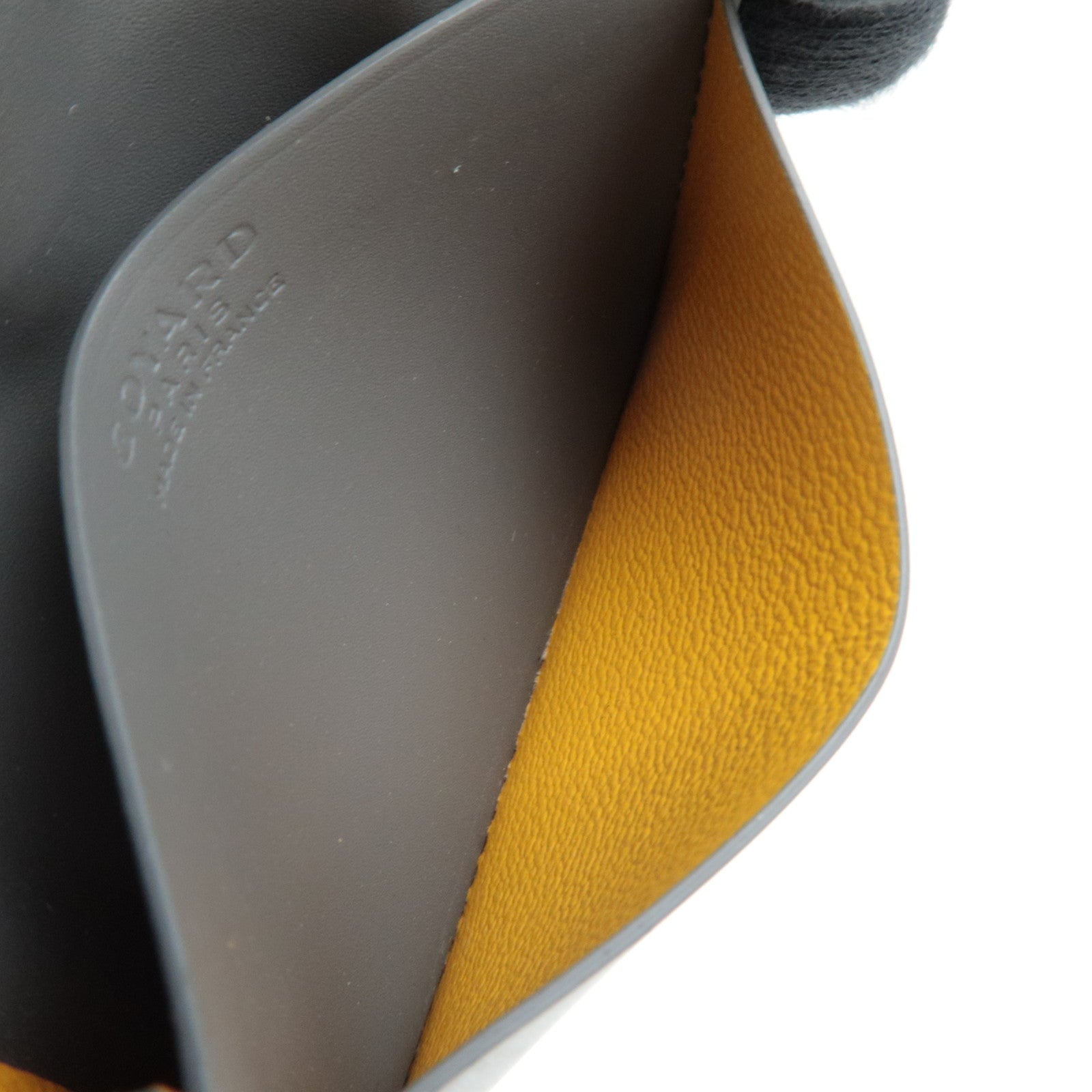 GOYARD Herringbone Saint Pierre Card Case Business Card Holder PVC Gray