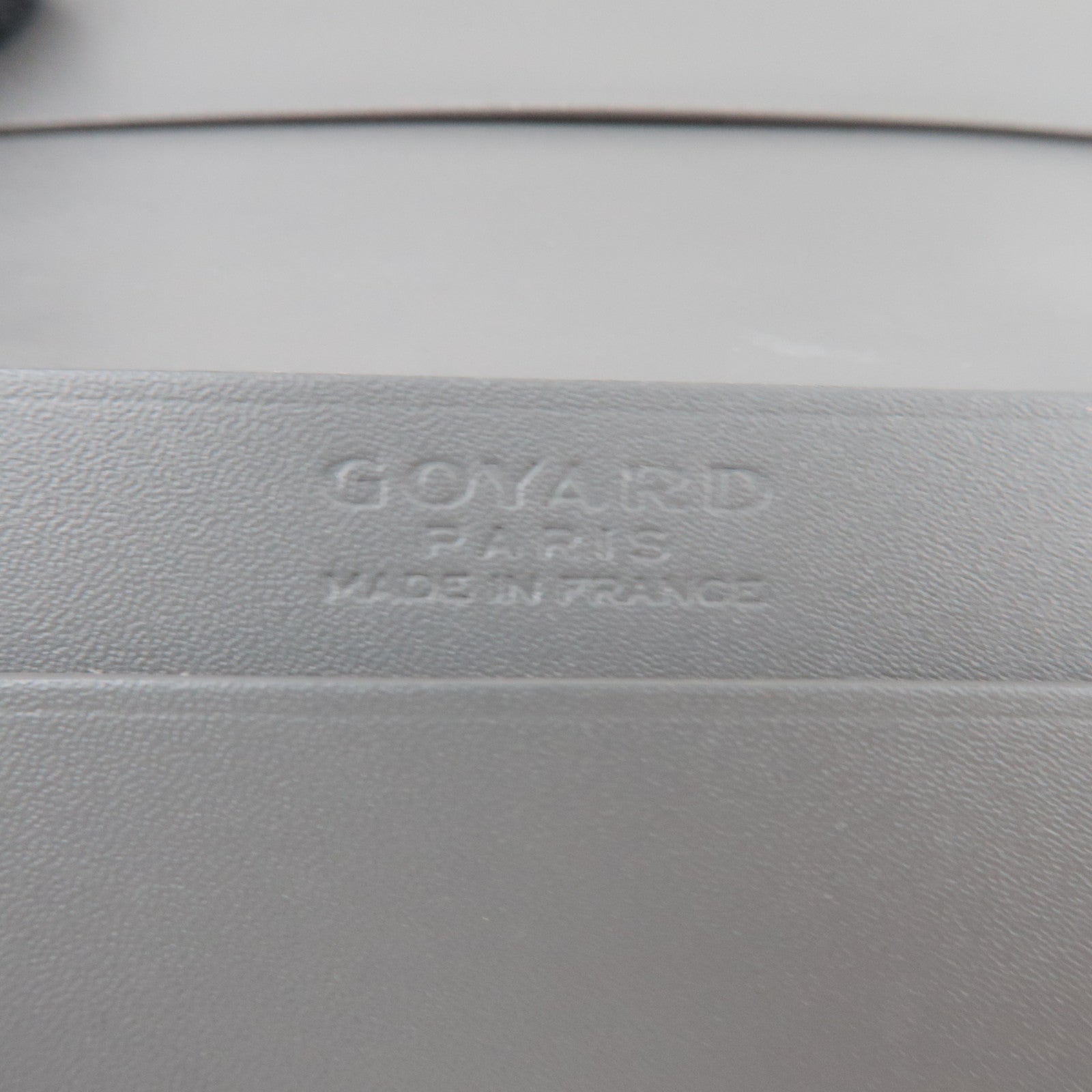 GOYARD Herringbone Saint Pierre Card Case Business Card Holder PVC Gray