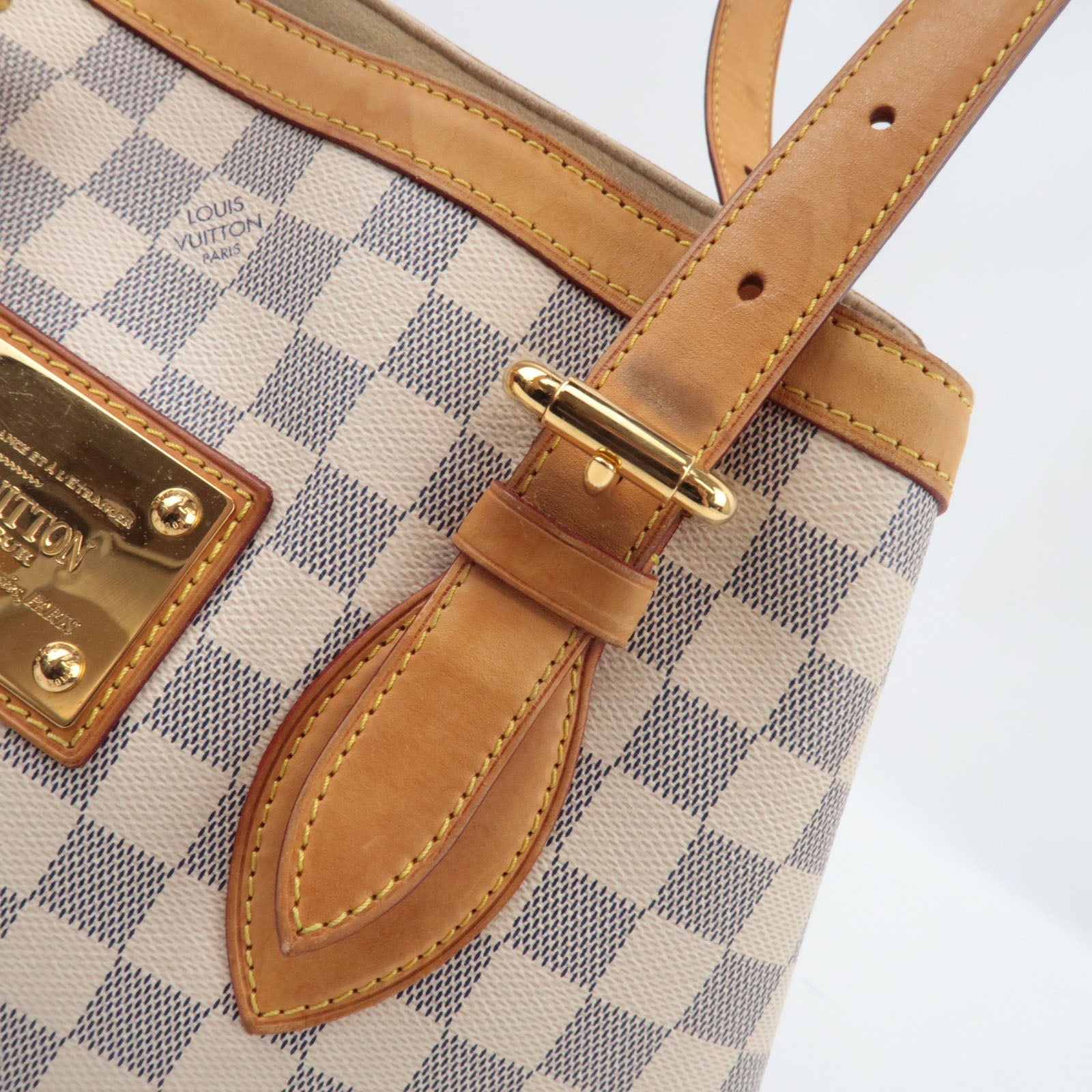Louis Vuitton Damier Azur Hampstead MM Hand Bag N51206 CA2102