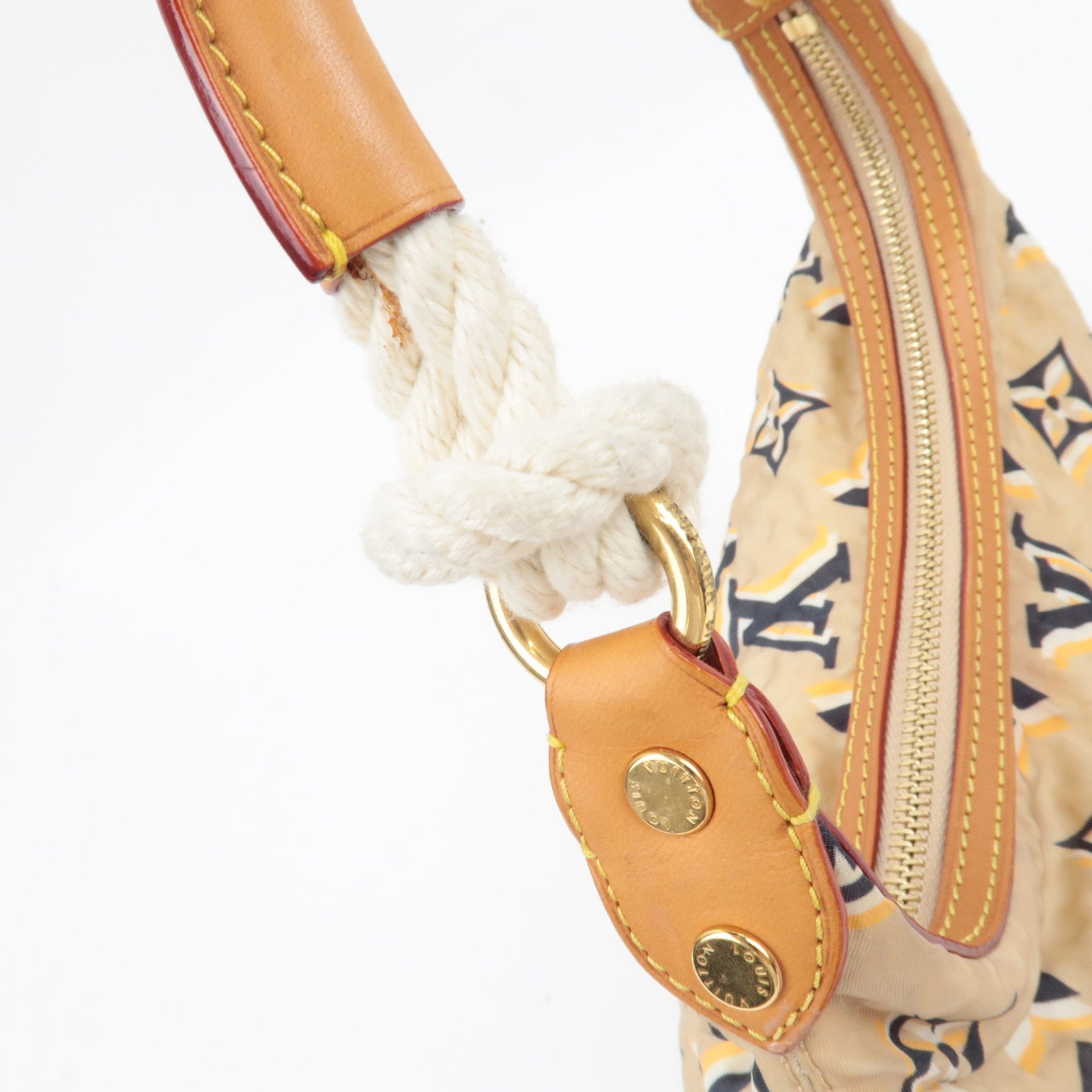 Louis Vuitton Cruise Line 2010 Bulle PM One Shoulder Bag Beige M40239 FO4009