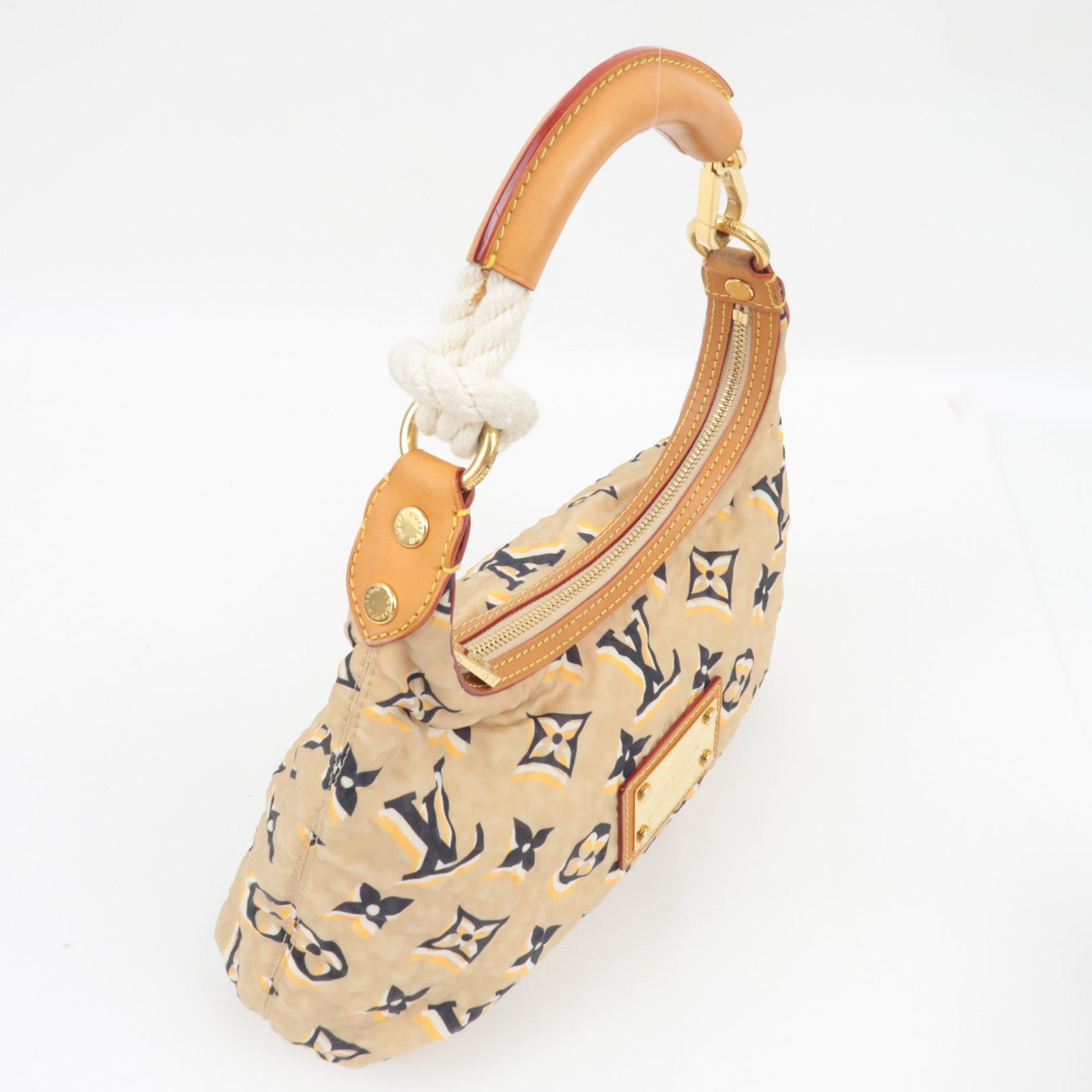 Louis Vuitton Cruise Line 2010 Bulle PM One Shoulder Bag Beige M40239 FO4009