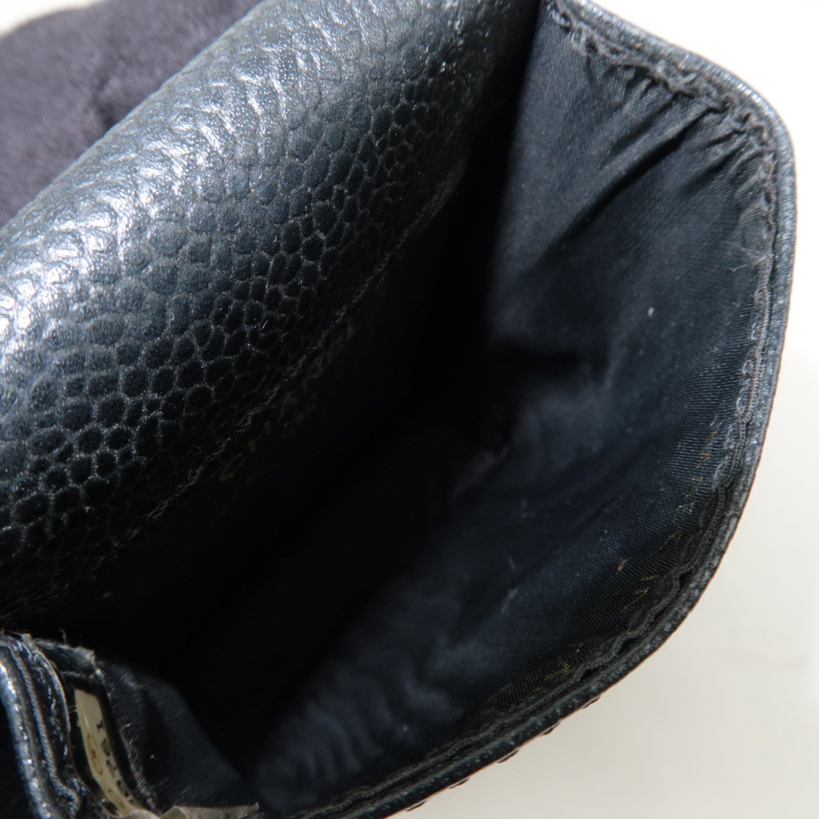 CHANEL Cocomark Cigarette Case Small Pouch Caviar Skin Black