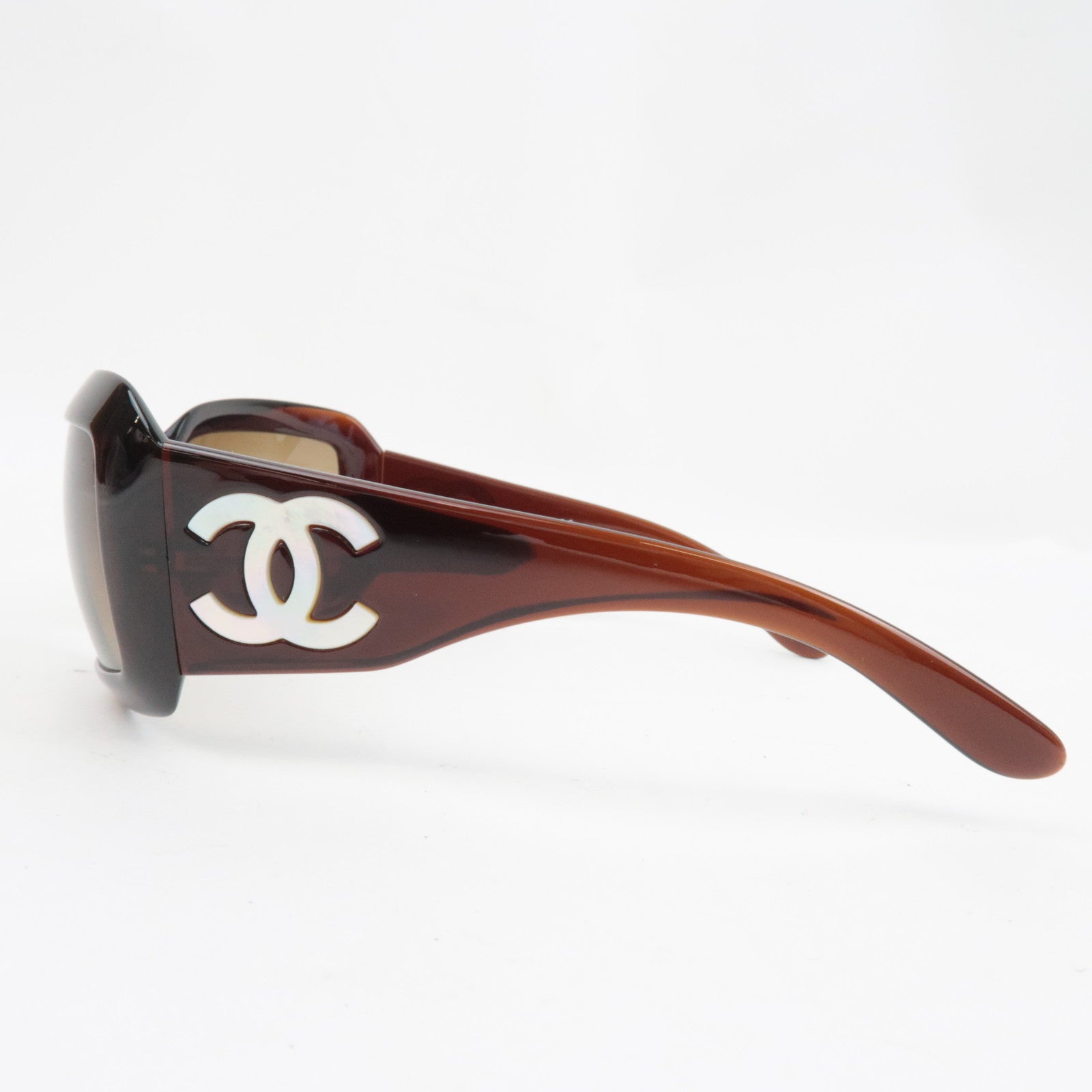 CHANEL Sunglasses C.538/13 61□16 120 Brown 5076-H *Box, Case, Dust bag