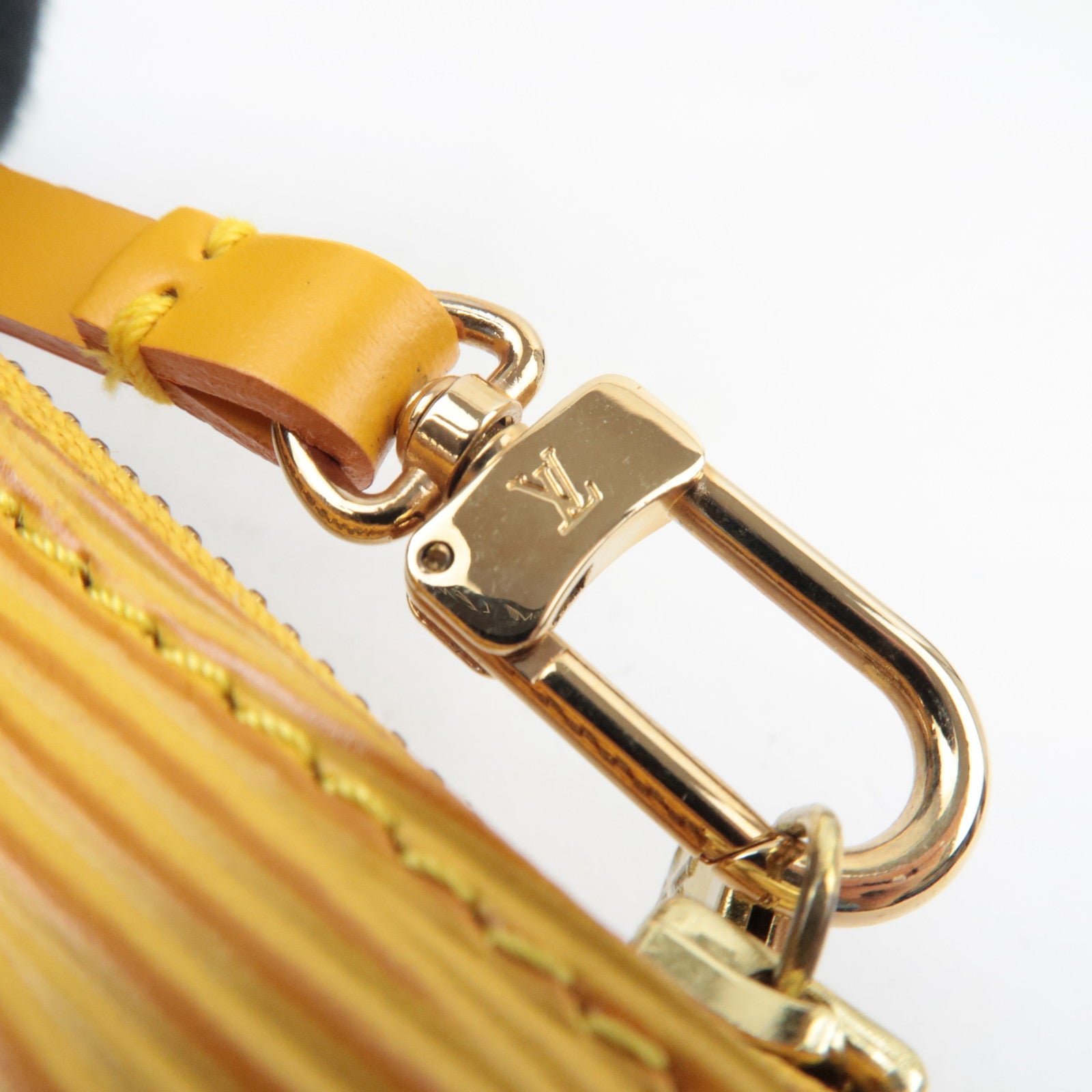 Louis Vuitton Epi Pochette Accessoires Hand bag Tassili Yellow M52959 AR0997