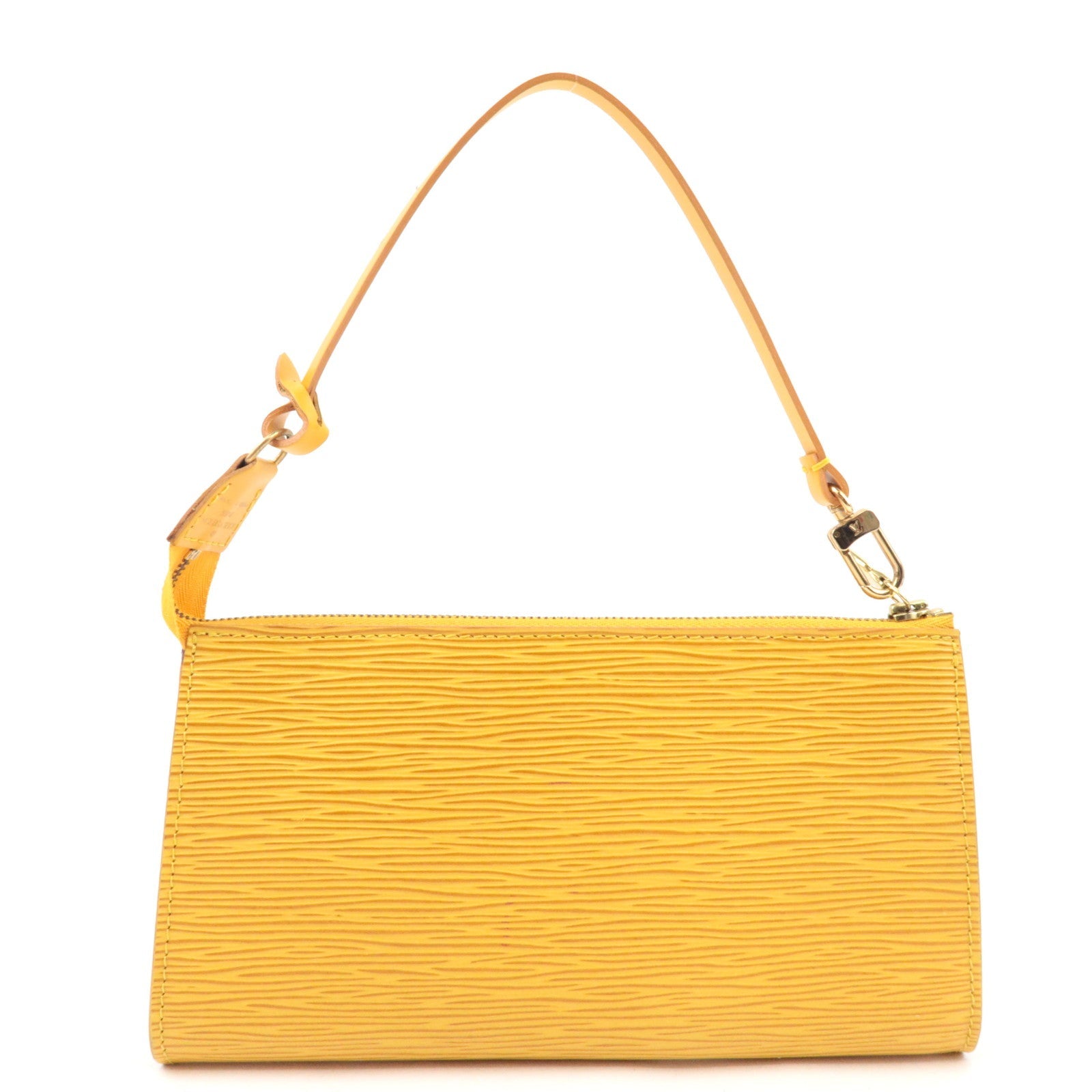 Louis Vuitton Epi Pochette Accessoires Hand bag Tassili Yellow M52959 AR0997