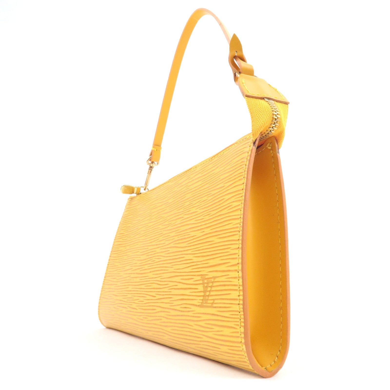 Louis Vuitton Epi Pochette Accessoires Hand bag Tassili Yellow M52959 AR0997