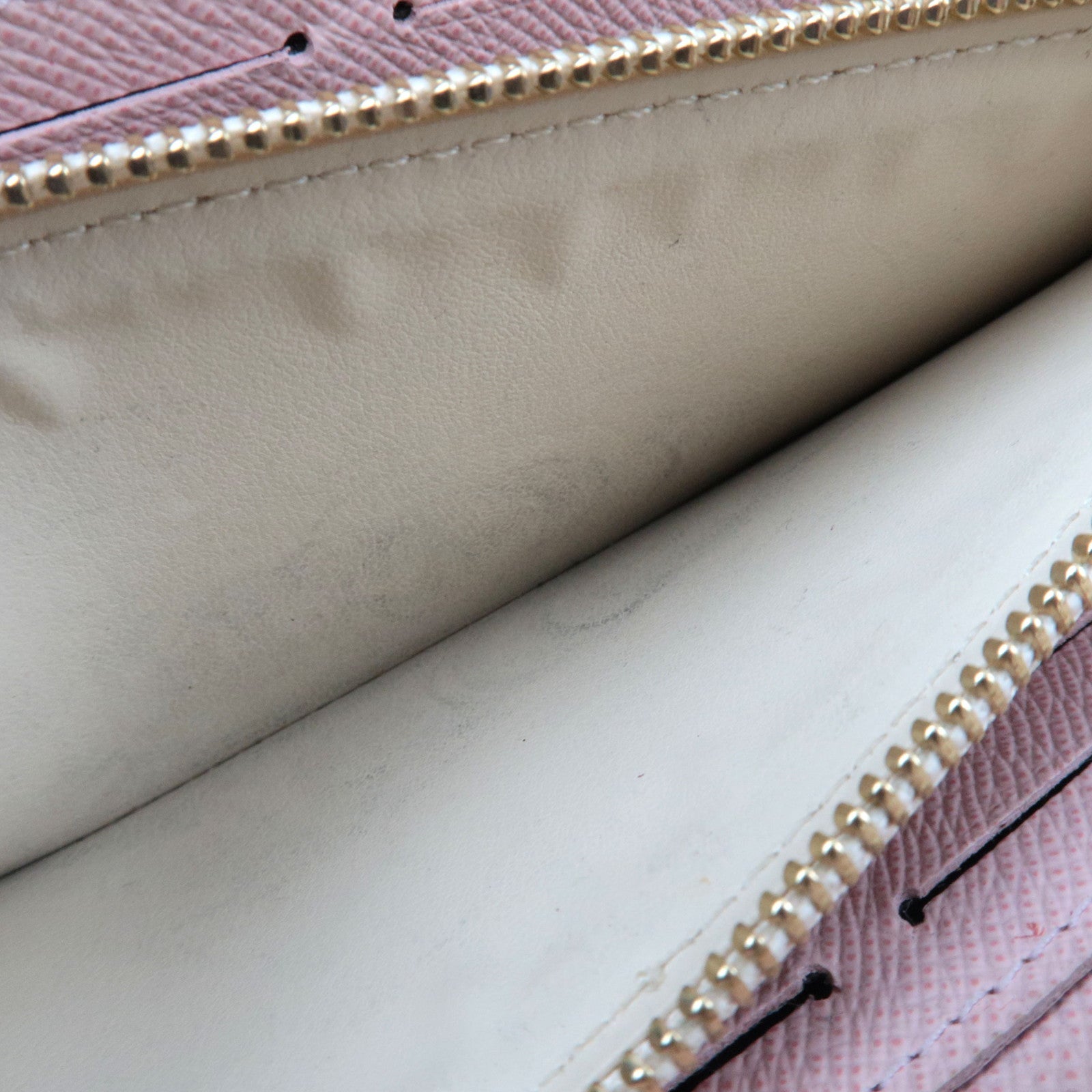 Louis Vuitton Damier Azur Portefeuille Clemence Long Wallet Rose Ballerine N61264 GI1138 *Box, Dust bag