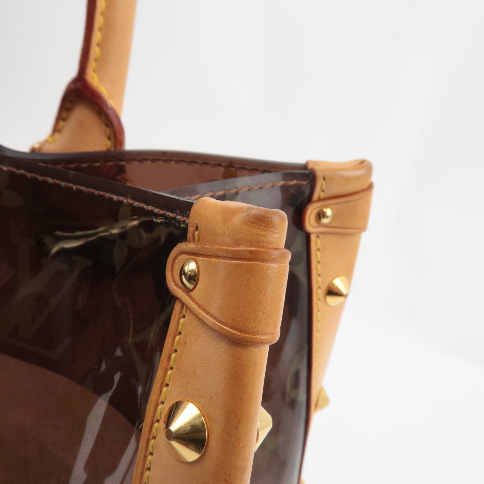 Louis Vuitton Monogram Vinyl Neo Cabas Ambre MM Tote Bag Vinyl Brown M92504 CE0064 *Keys, Crochette