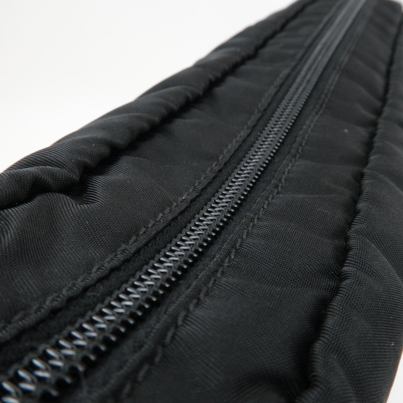 PRADA Laptop Case Clutch Bag Bag In Bag Nylon Leather Black