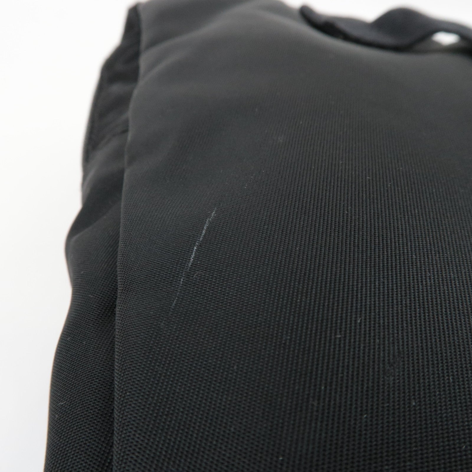 PRADA Laptop Case Clutch Bag Bag In Bag Nylon Leather Black