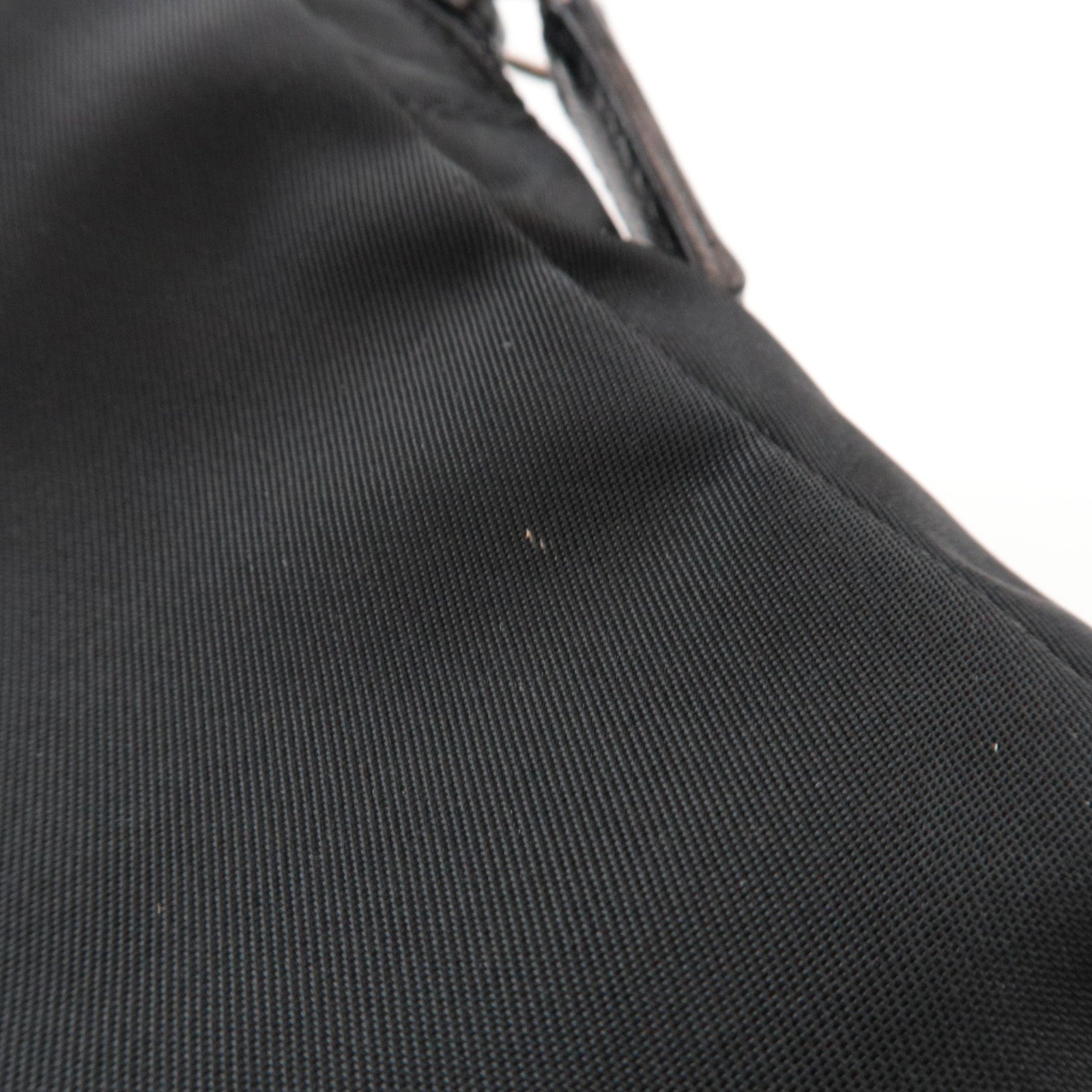 PRADA Laptop Case Clutch Bag Bag In Bag Nylon Leather Black