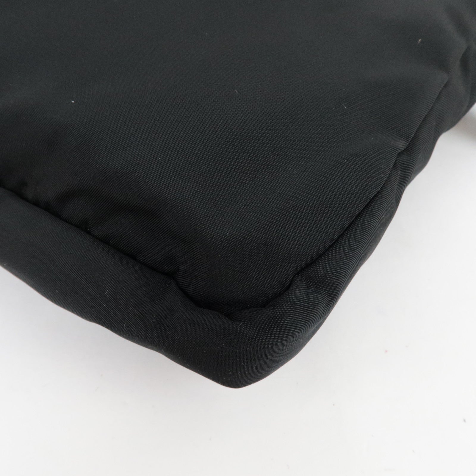 PRADA Laptop Case Clutch Bag Bag In Bag Nylon Leather Black