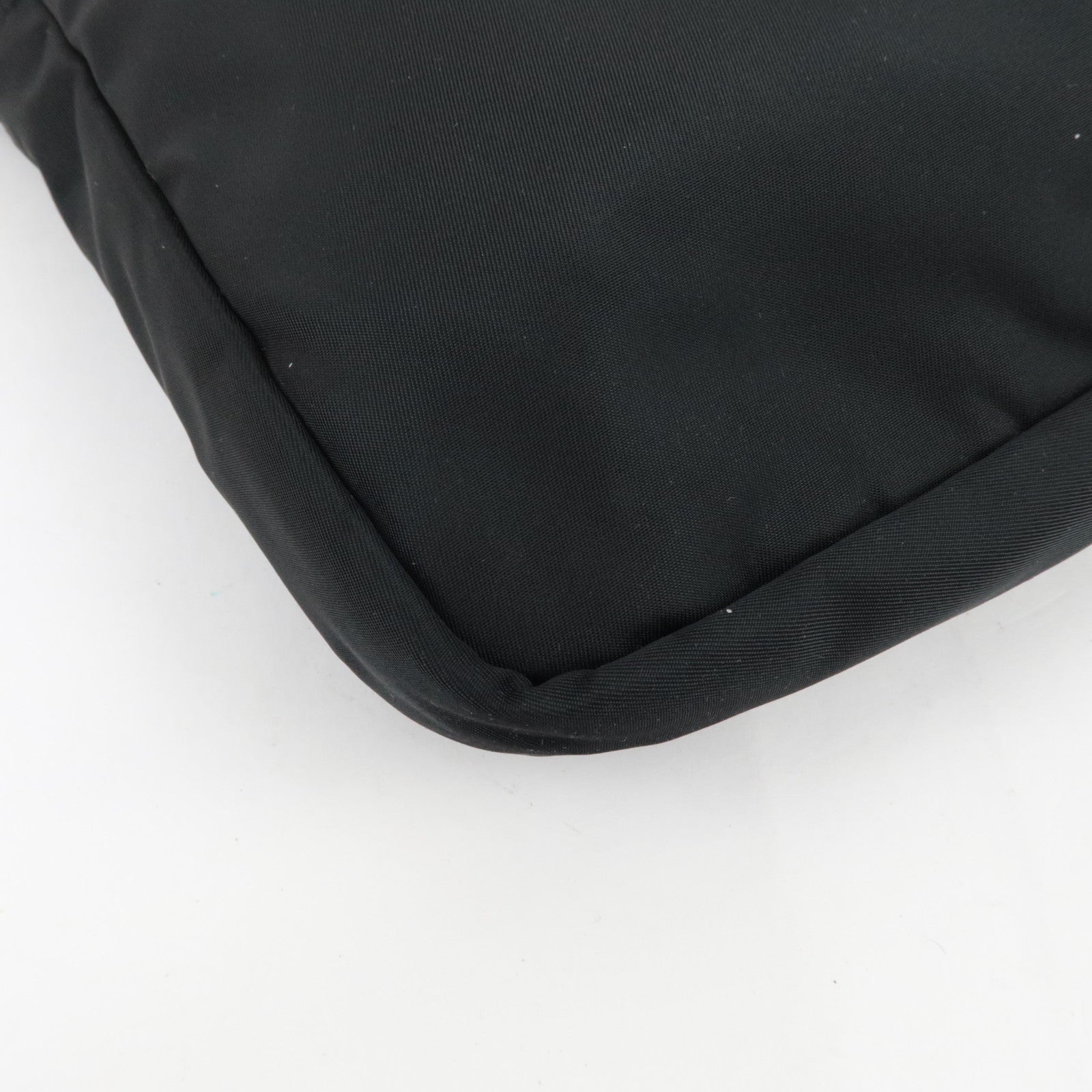 PRADA Laptop Case Clutch Bag Bag In Bag Nylon Leather Black