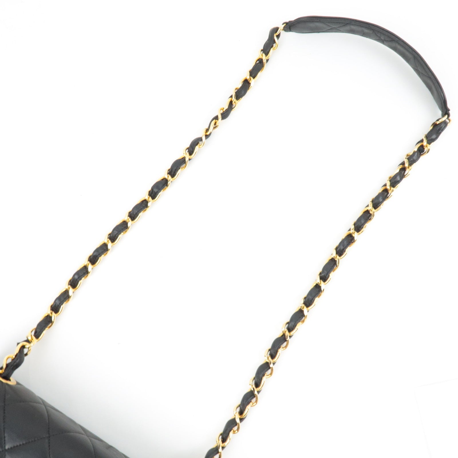 CHANEL Big Coco Matelasse Chain Shoulder Bag Lambskin Black *Dust bag, G card