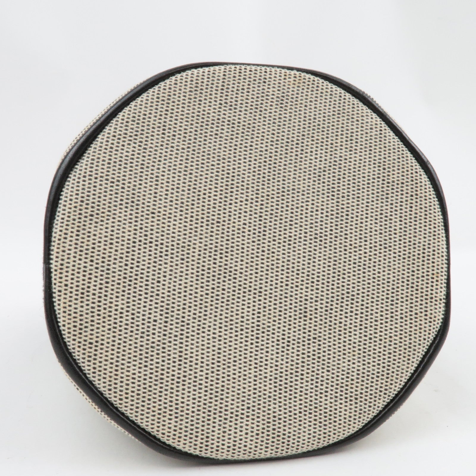 HERMES Saxo PM Hand bag Toile H Beige Black