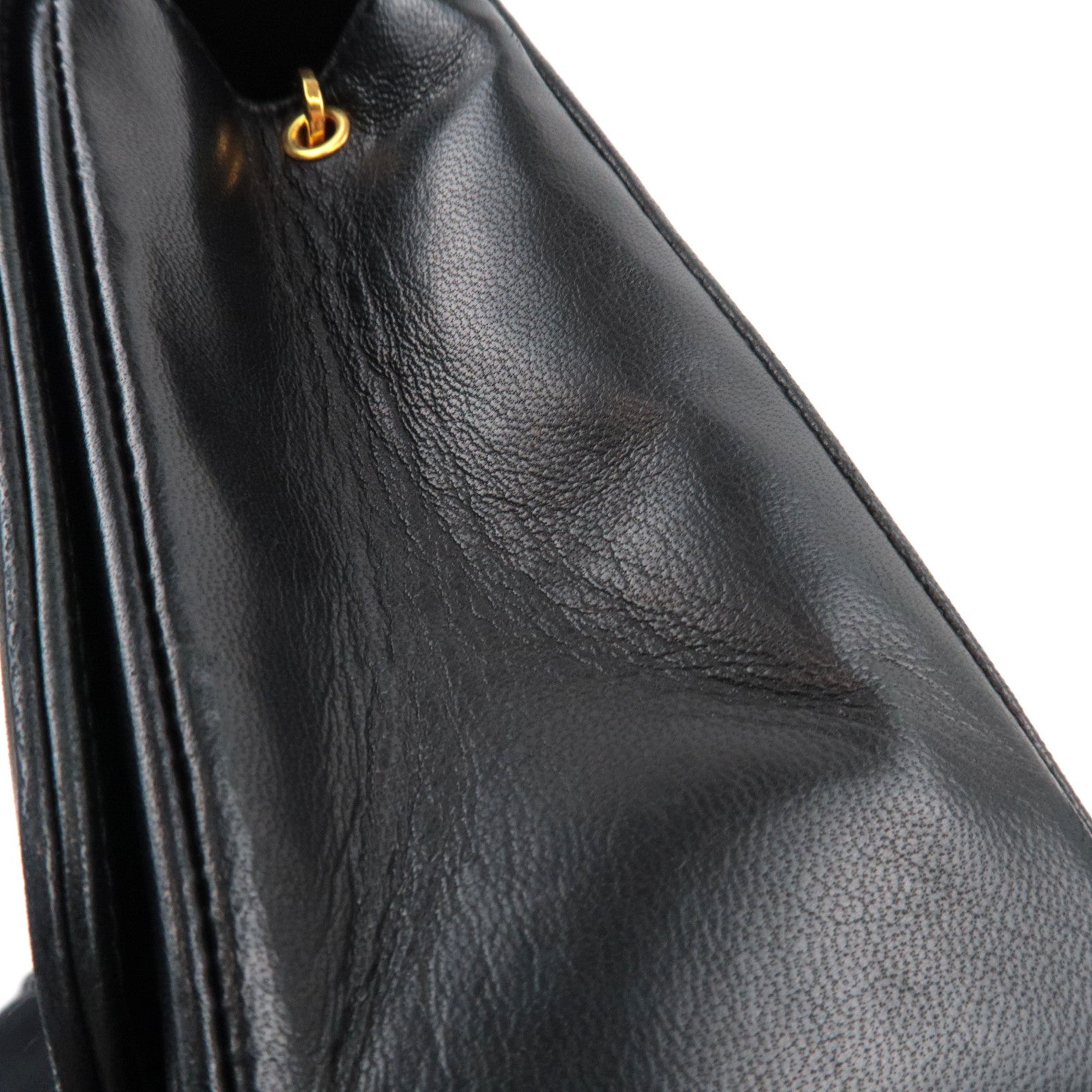 CHANEL Matelasse Chain Shoulder Bag Lambskin Black 1796686