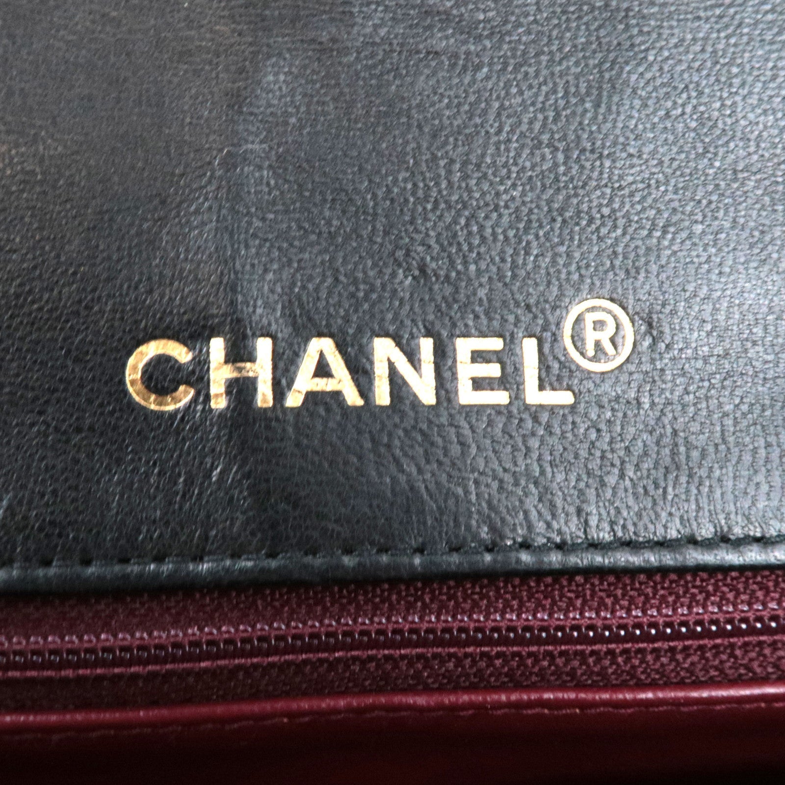 CHANEL Matelasse Chain Shoulder Bag Lambskin Black 1796686