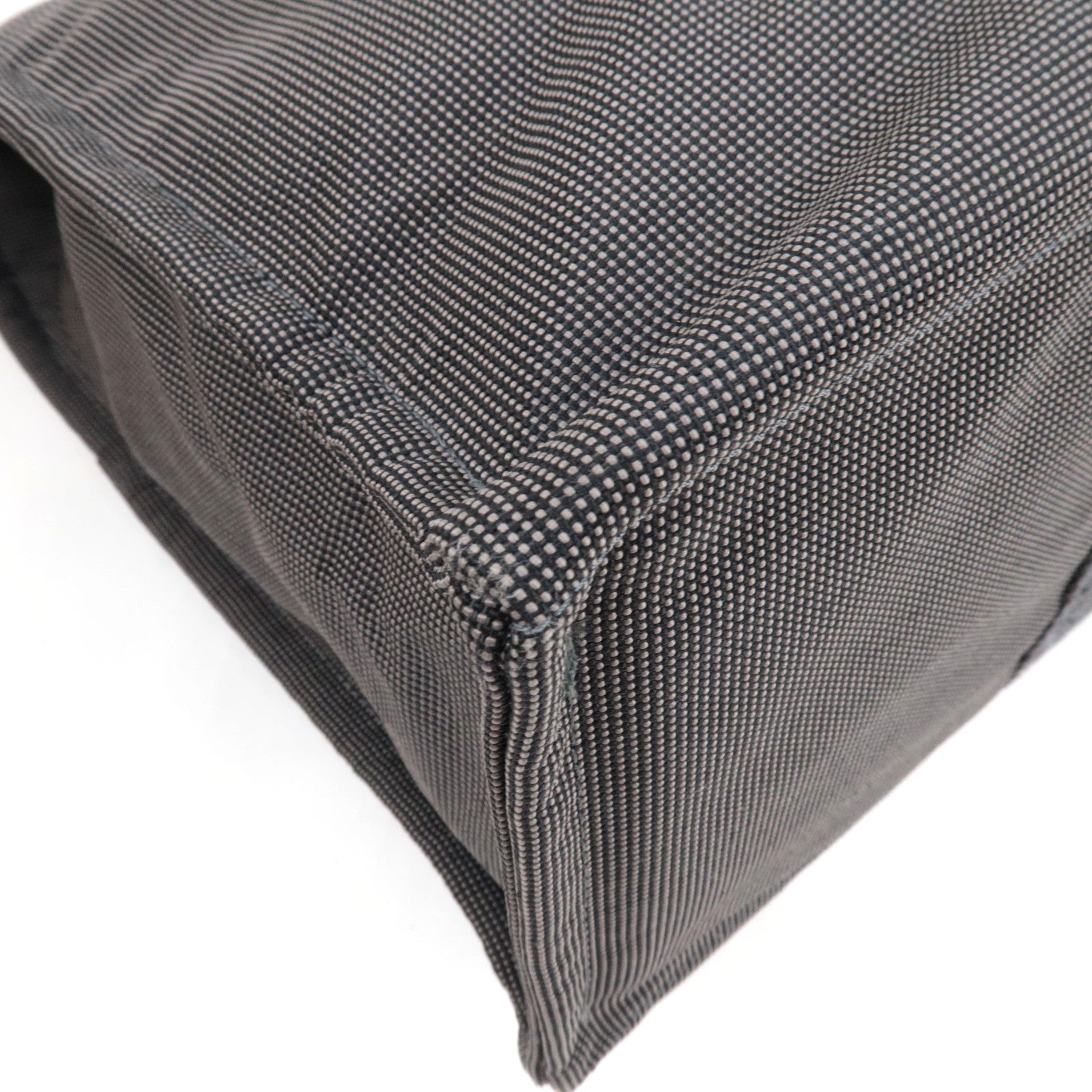 HERMES Her Line GM Tote Bag Canvas Gray