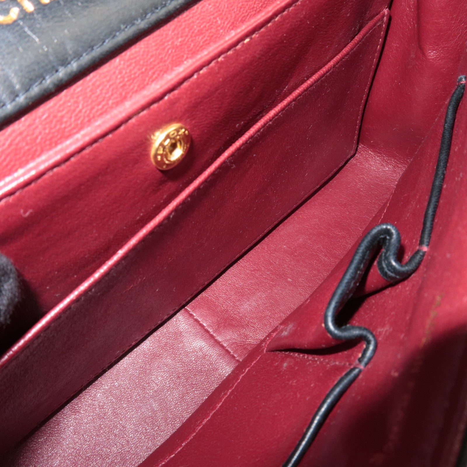 CHANEL Matelasse Double Chain Shoulder Bag Lambskin Black 1439244 *Dust Bag, G Card