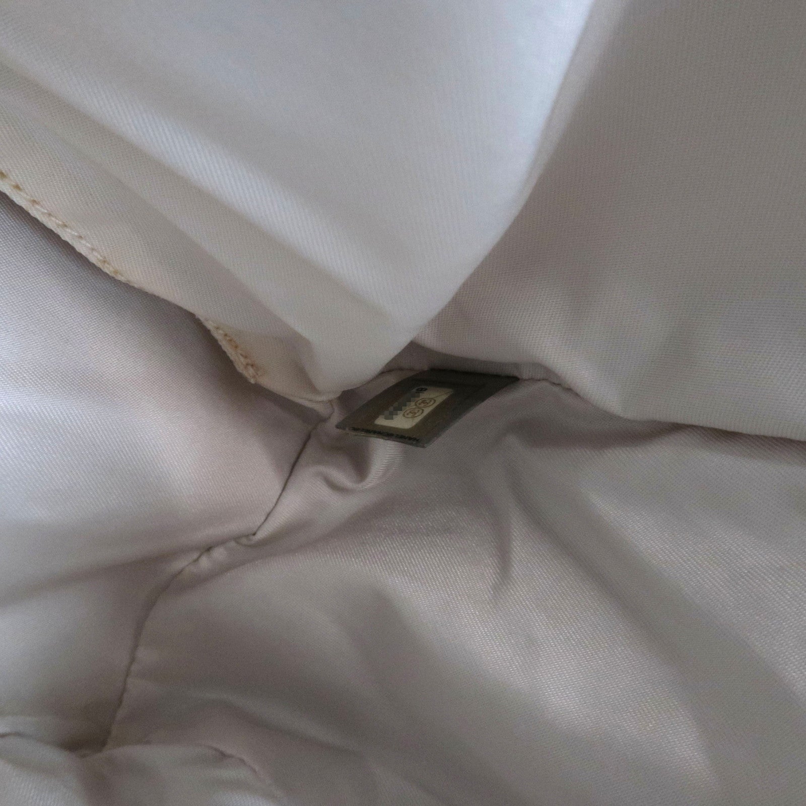 CHANEL New Travel Line Tote PM Nylon Jacquard Leather Silver A20457 8626889 *G Card