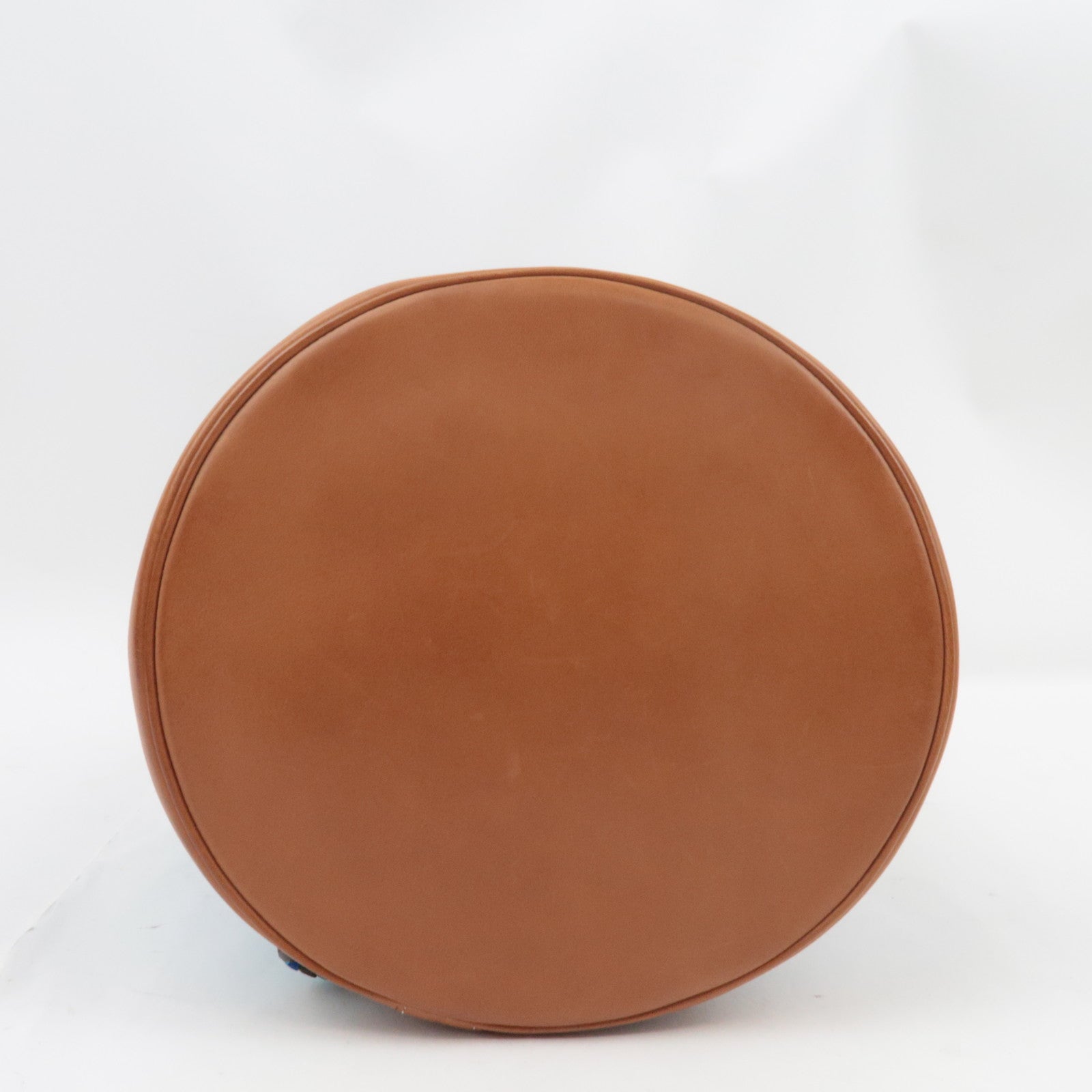 HERMES Soie Cool 22 Brazil Shoulder Bag □R Stamp (2014) Silk Leather Blue