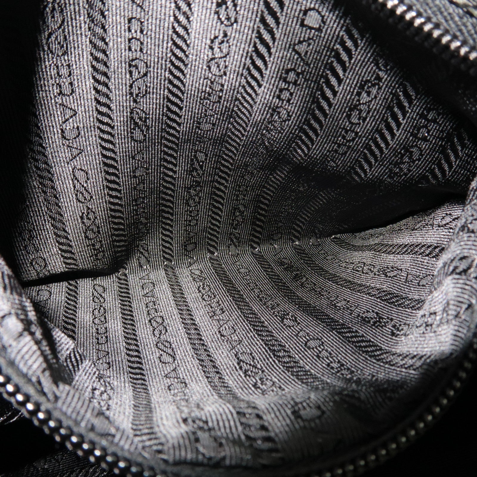 PRADA Backpack Nylon Leather Black B6677 *Guarantee card