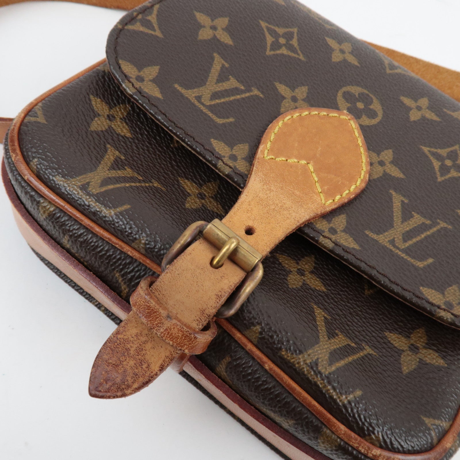 Louis Vuitton Monogram Cartouchiere PM Shoulder Bag M51254 872SL