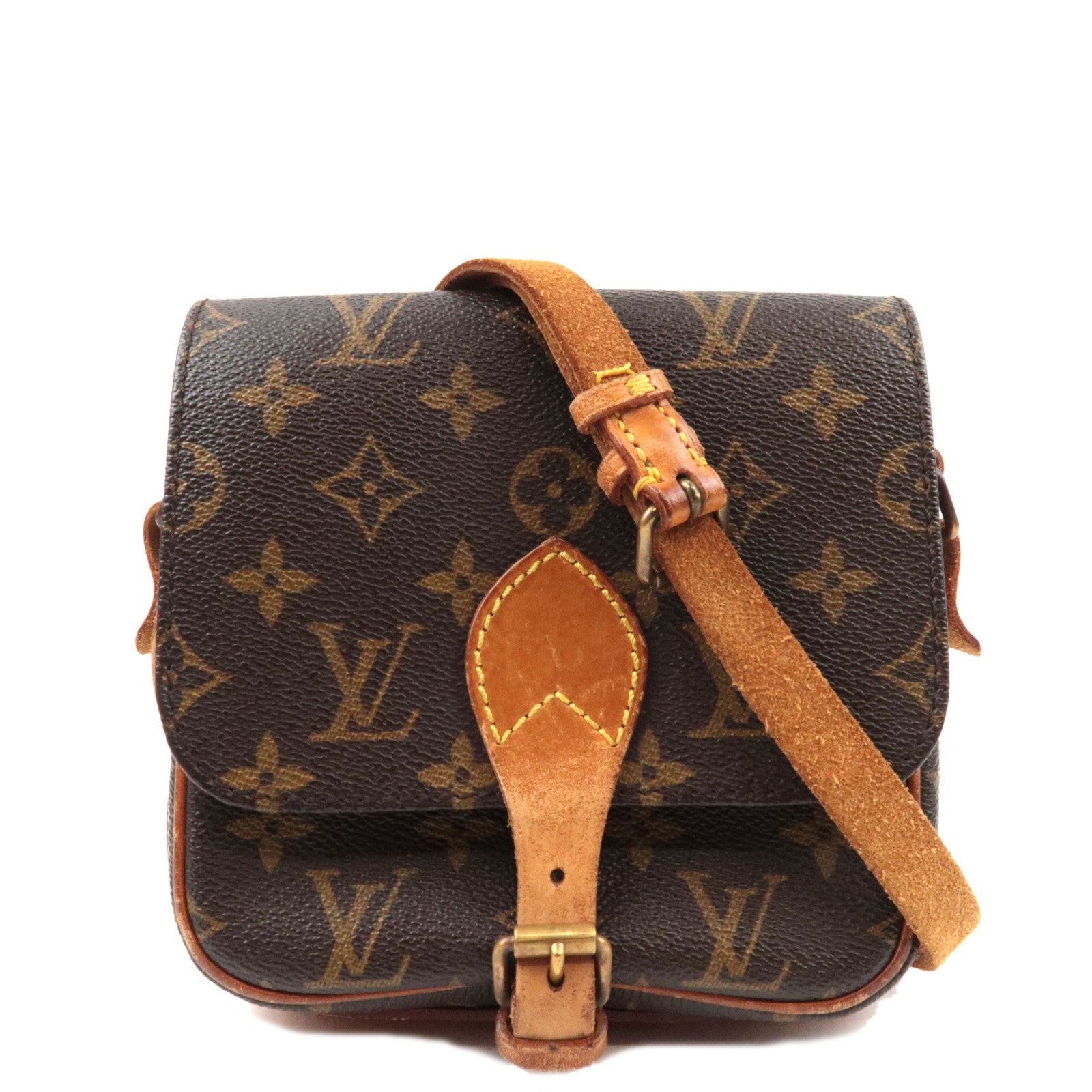 Louis Vuitton Monogram Cartouchiere PM Shoulder Bag M51254 872SL 76466