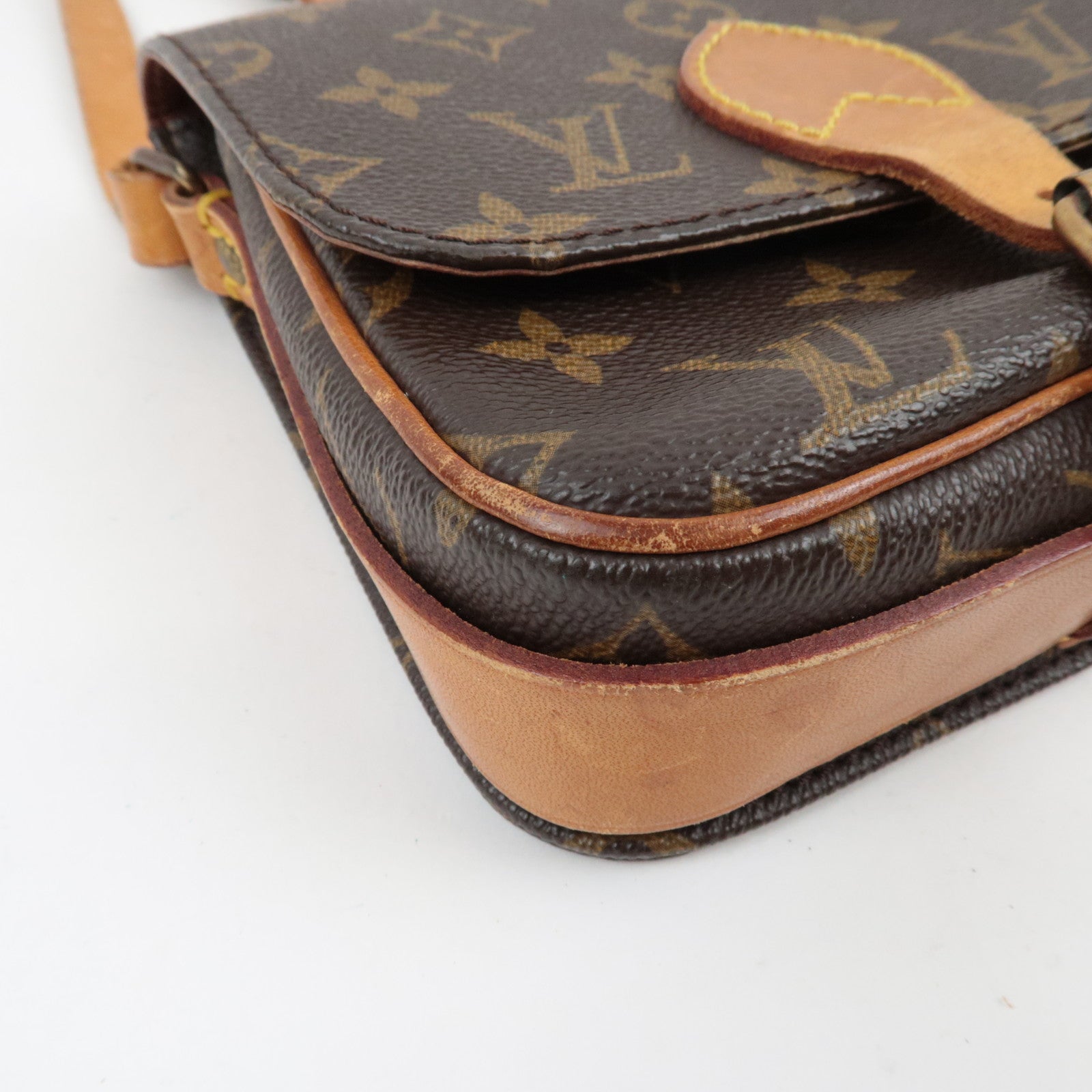 Louis Vuitton Monogram Cartouchiere PM Shoulder Bag M51254 872SL