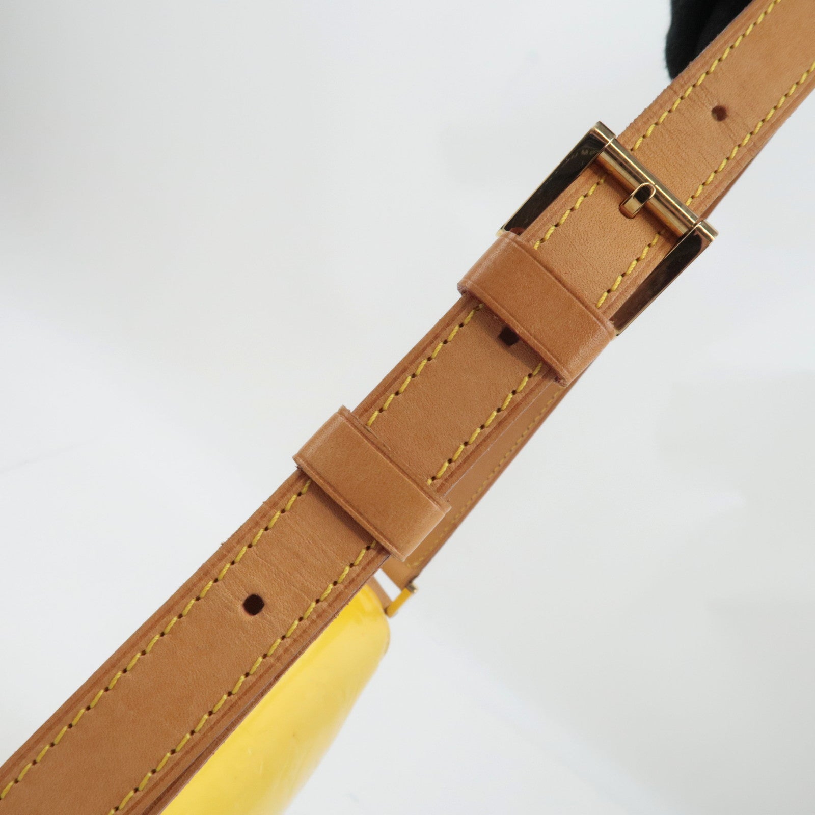 Louis Vuitton Monogram Vernis Thompson Street Shoulder Bag Lime Yellow M91071 CA0939 *Dust bag