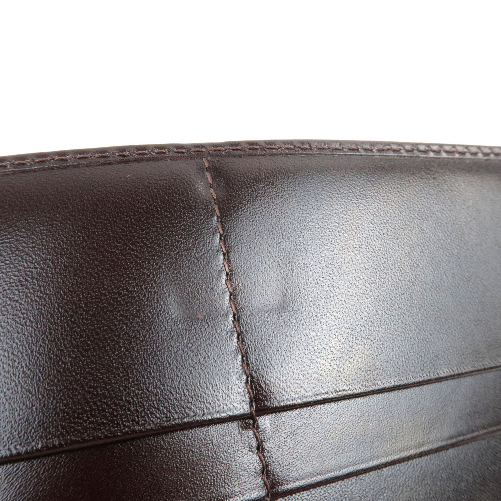 FENDI Zucca Long Wallet Khaki Black Brown 31084 *Box