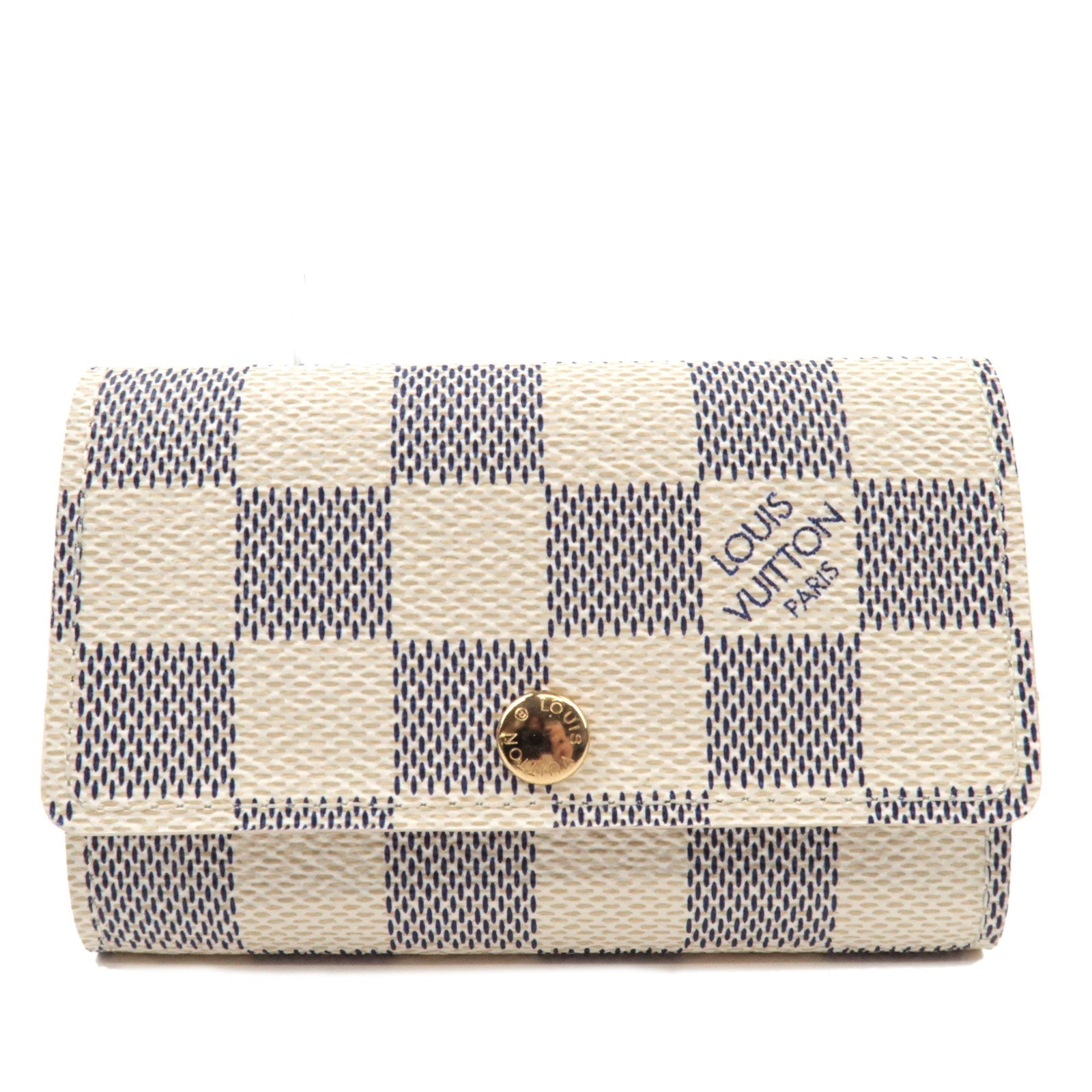 Louis Vuitton Damier Azur Multi Cles 6 Key Case N61745 CT4048 *Dust bag76641